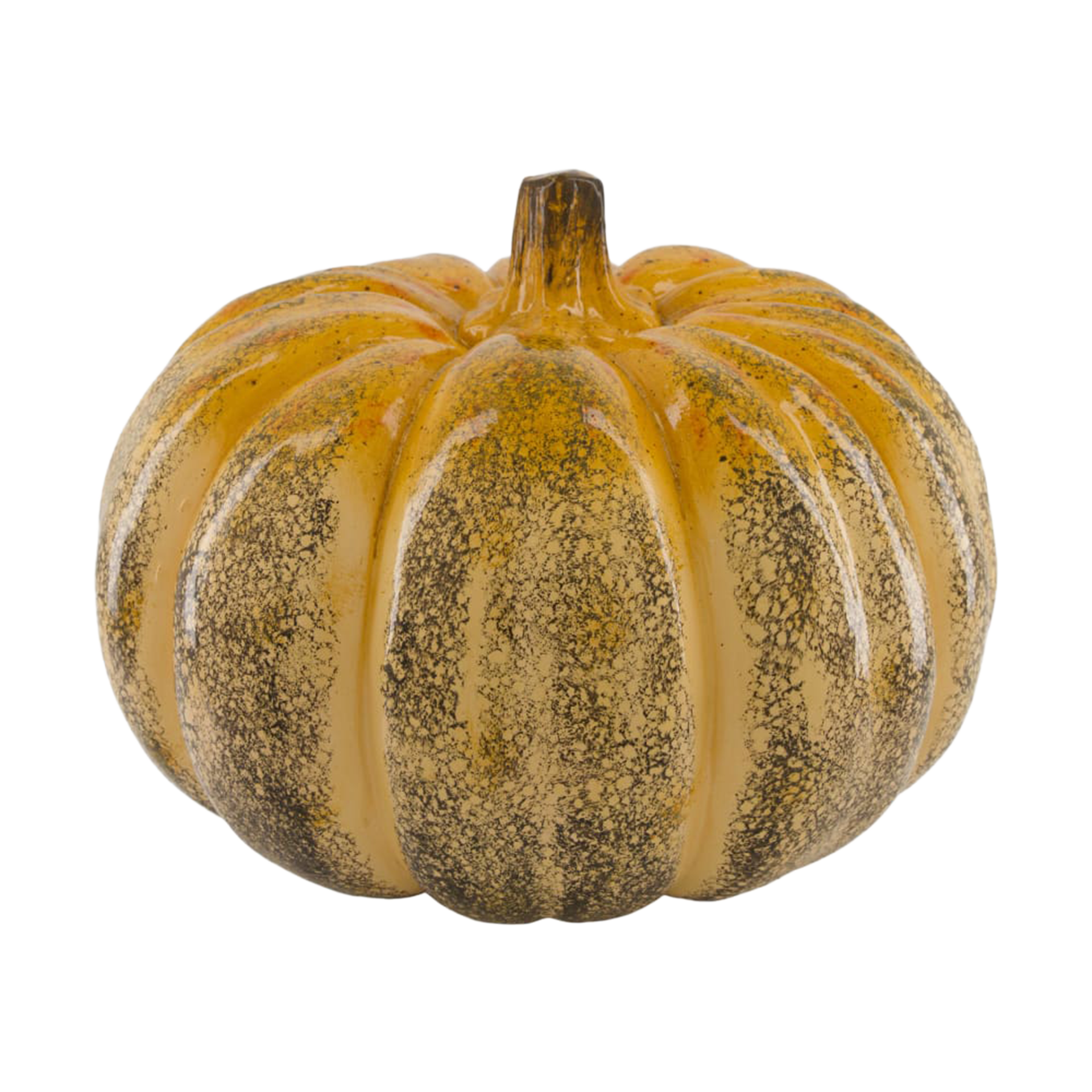 Dekoaufsteller Kürbis Gelb-Braun