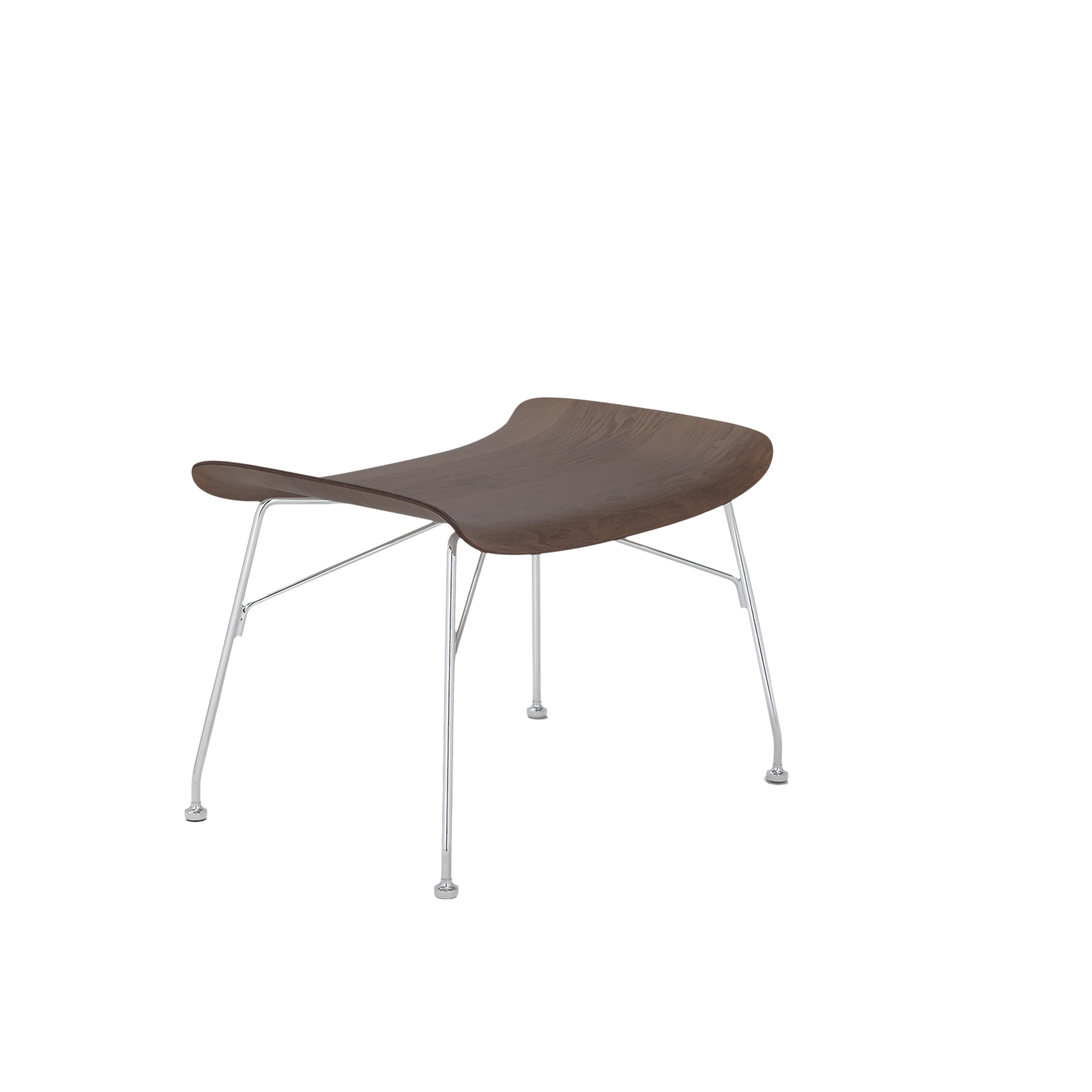 Kartell® Hocker S/Wood Braun