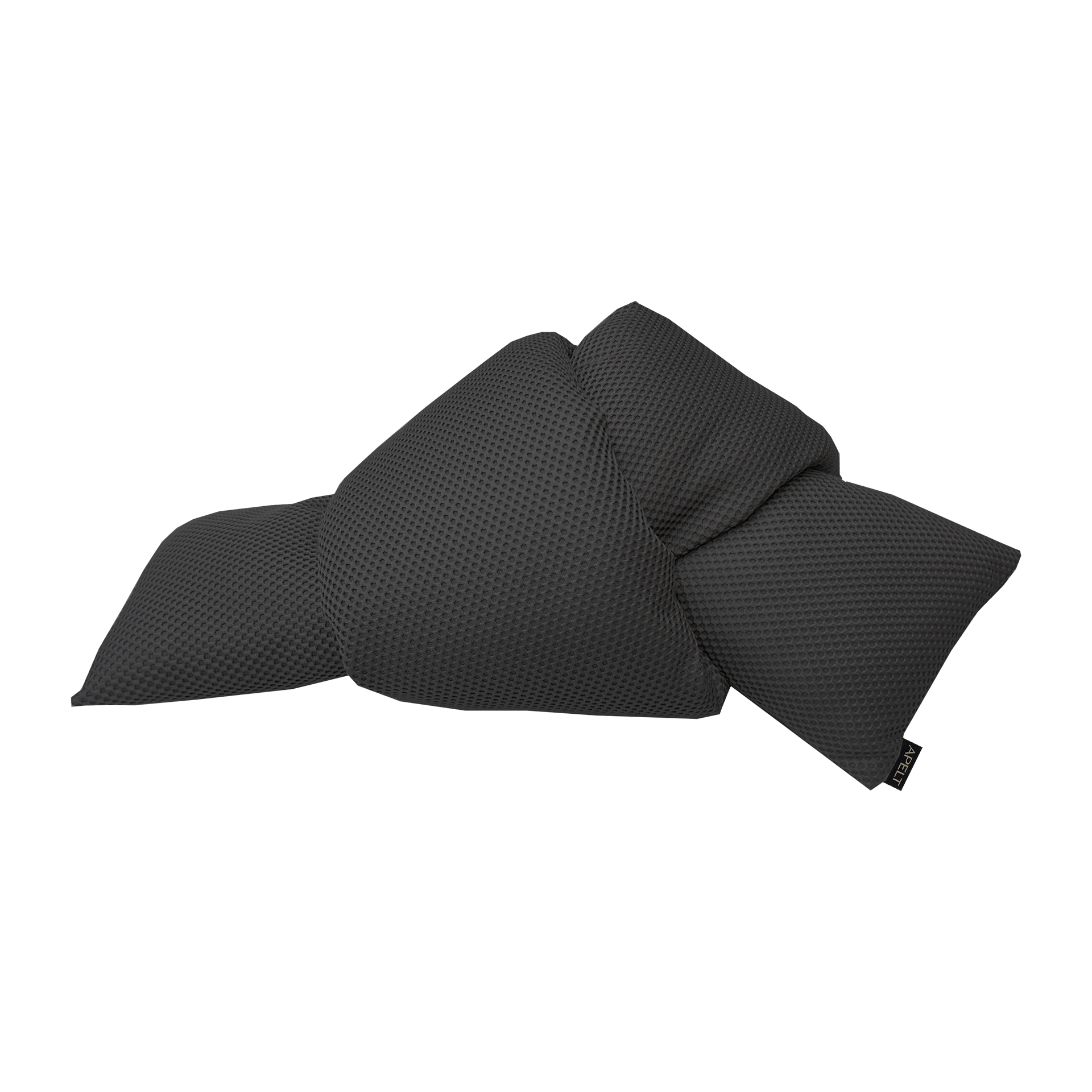 Kissen Miles schwarz / anthr cm