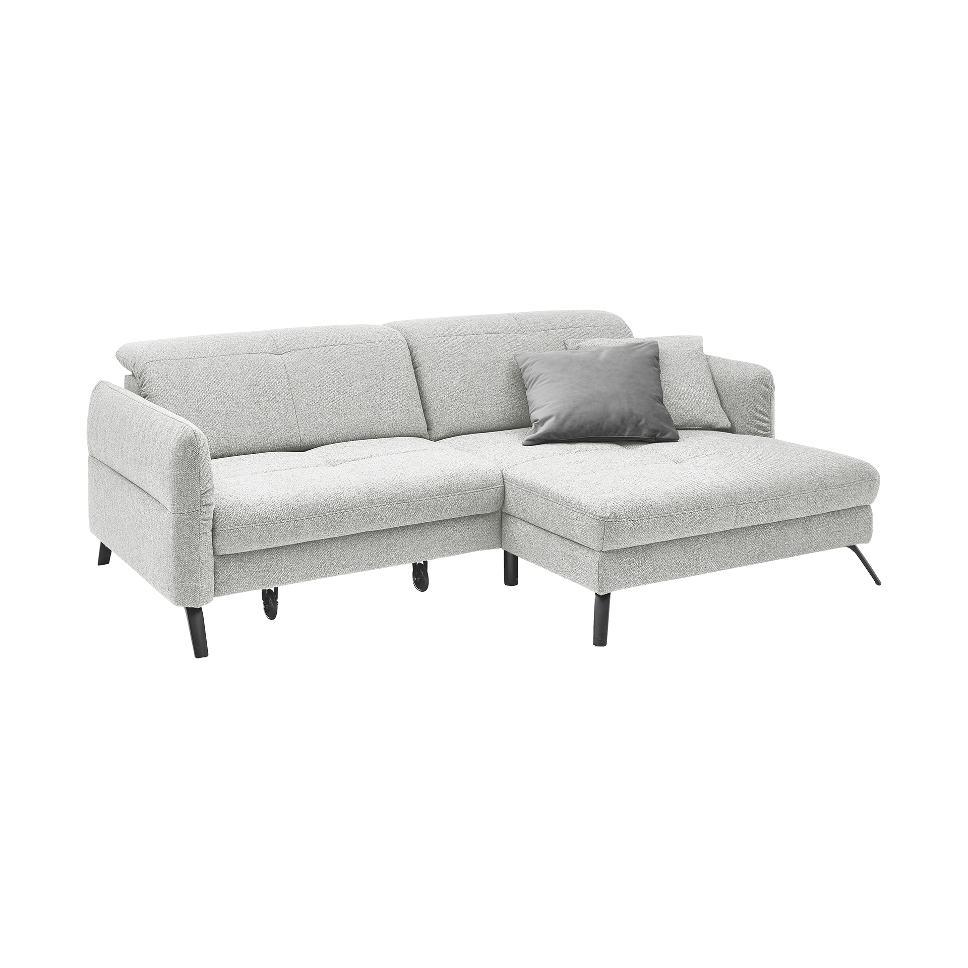 set one by Musterring Ecksofa SO 4400 Silber Ottomane rechts set one by Musterring Ecksofa SO 4400 Silber Ottomane rechts