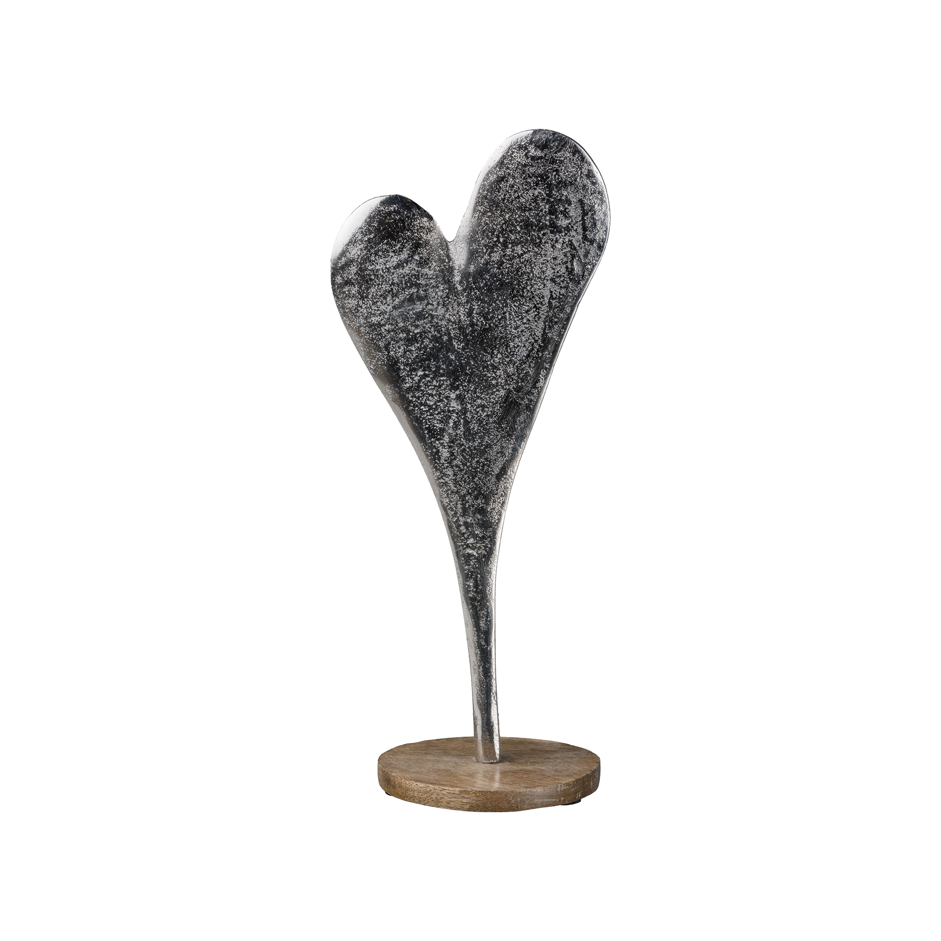 Dekofigur Herz Silber Dekofigur Herz Silber