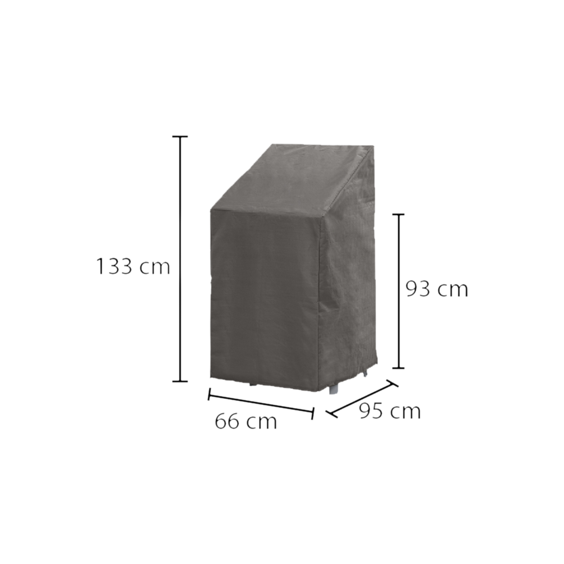 Premium Schutzhülle für Stapelstühle 66*66*128