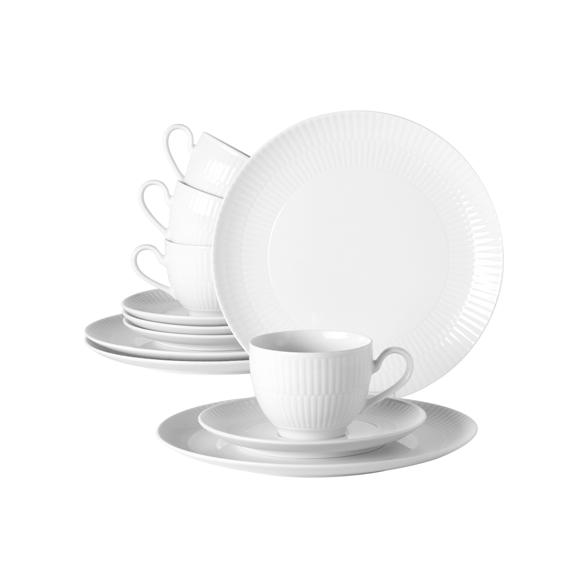 Kaffeeservice Amina 12-teilig Weiß