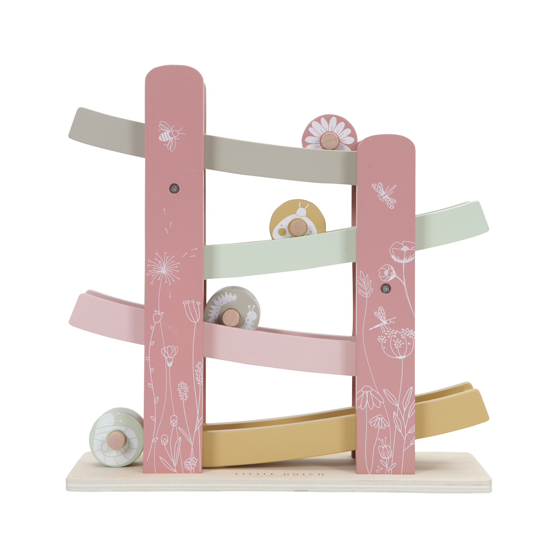Holzspielzeug Little Dutch Rollbahn Wild Flowers pink Holzspielzeug Little Dutch Rollbahn Wild Flowers pink