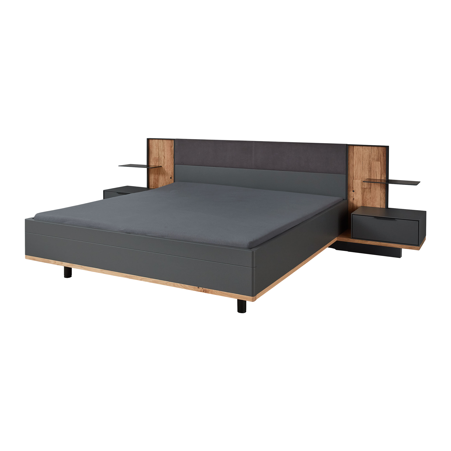 Bett Trentino 180x200 cm Anthrazit 210*187.6*95.5