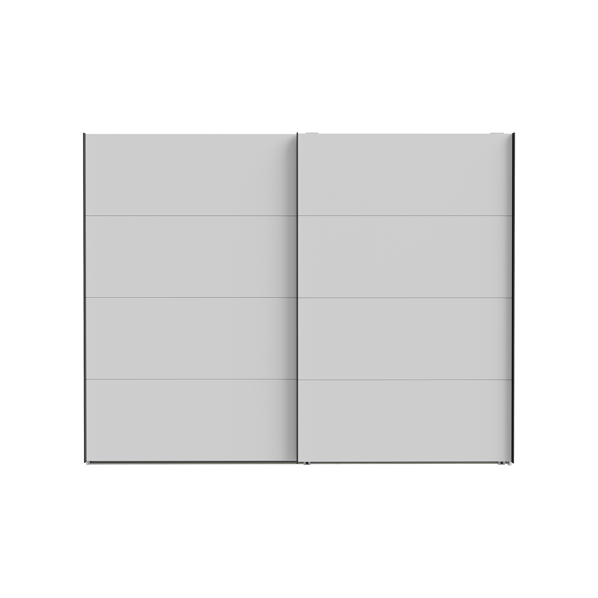 Schwebetürenschrank Neptun 2-türig Grau 61.2*269.8*210.5