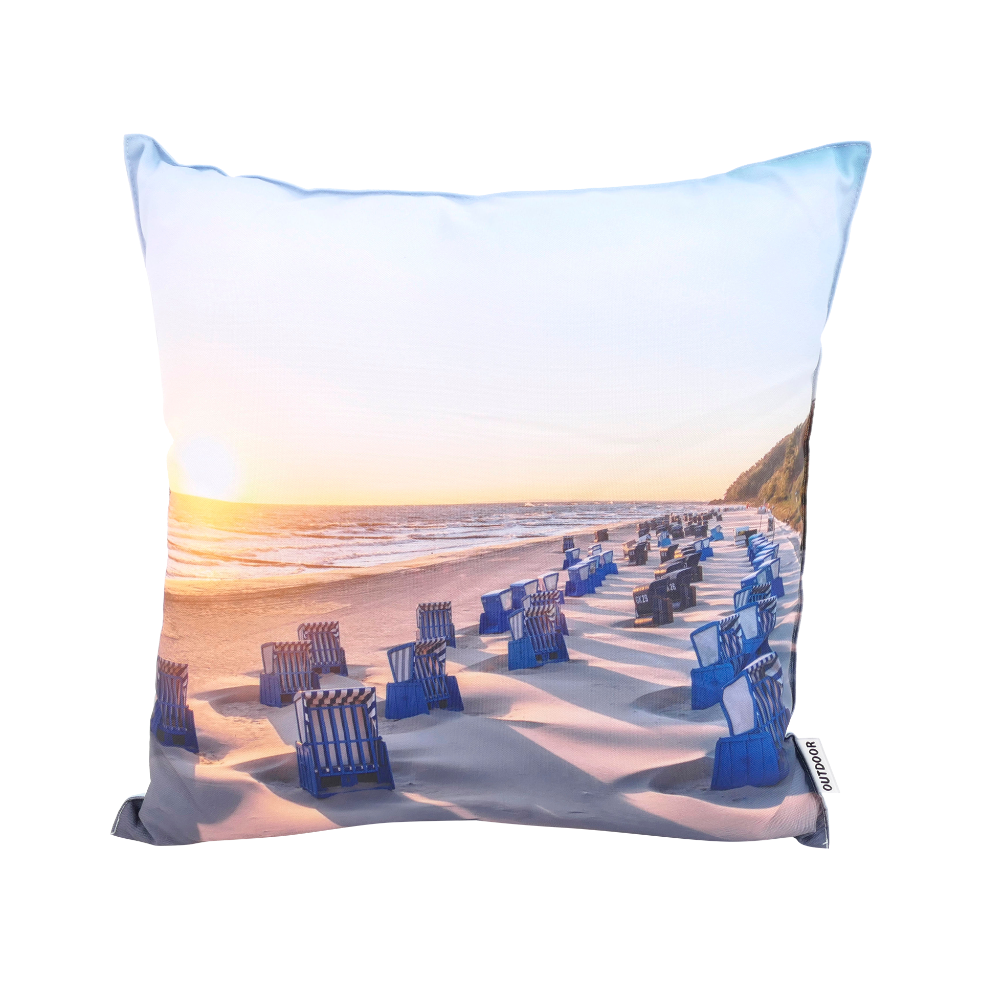 Outdoor-Kissen Maritim Mehrfarbig 45x45cm