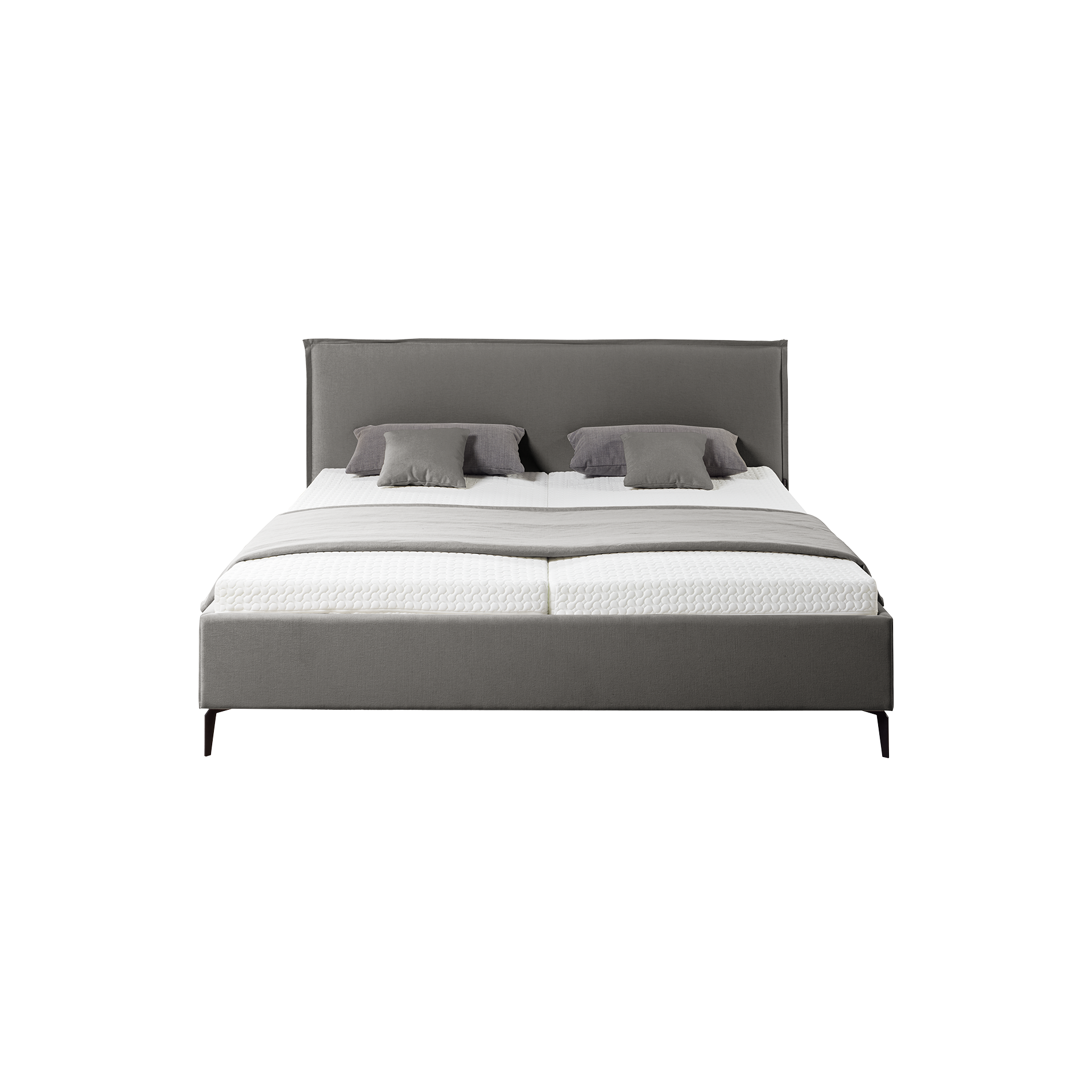 Musterring Polsterbett Elos II Bezug JAB 8521 Grau 200x200 cm Musterring Polsterbett Elos II Bezug JAB 8521 Grau 200x200 cm