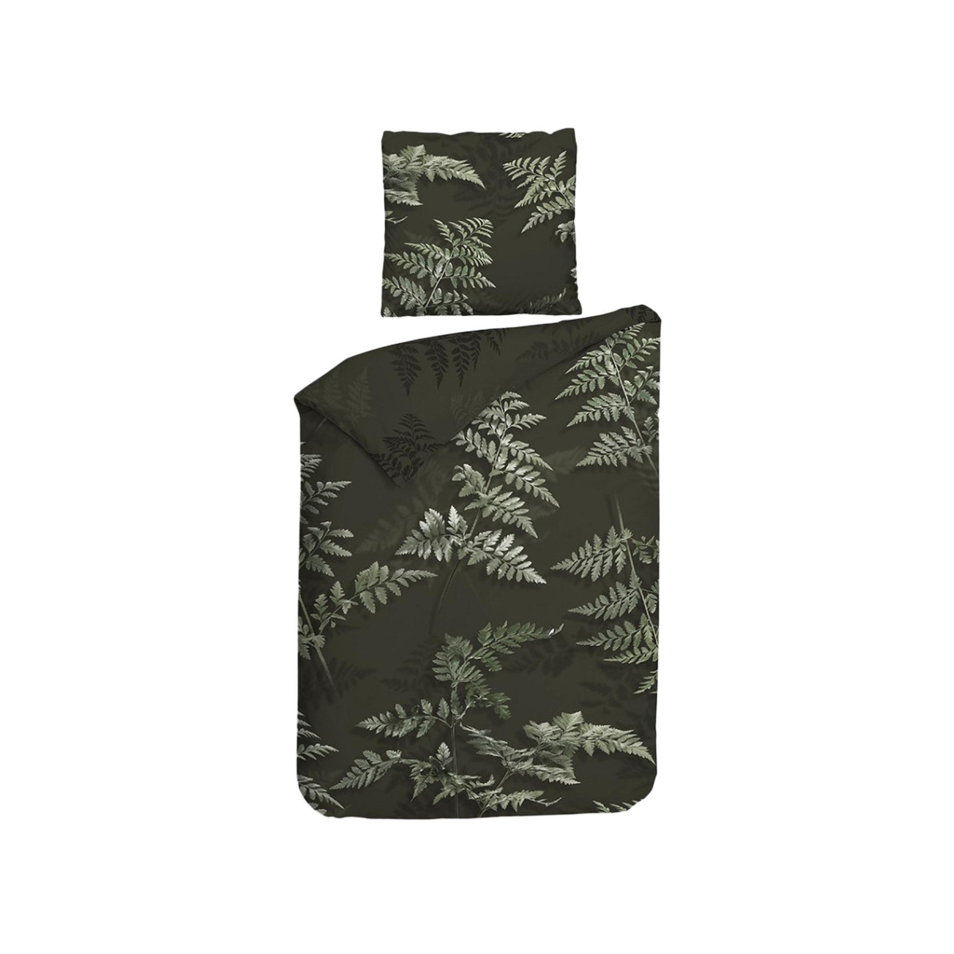 Satin Bettwäsche Rua Forest Green 135x200cm