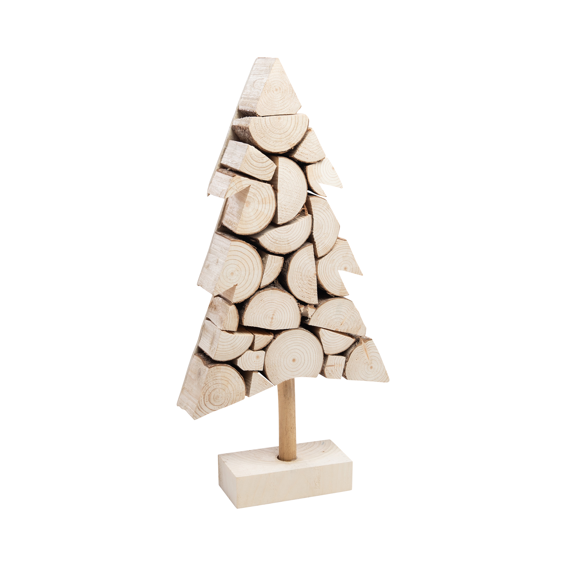 Dekoaufsteller Holzstückchen Natur