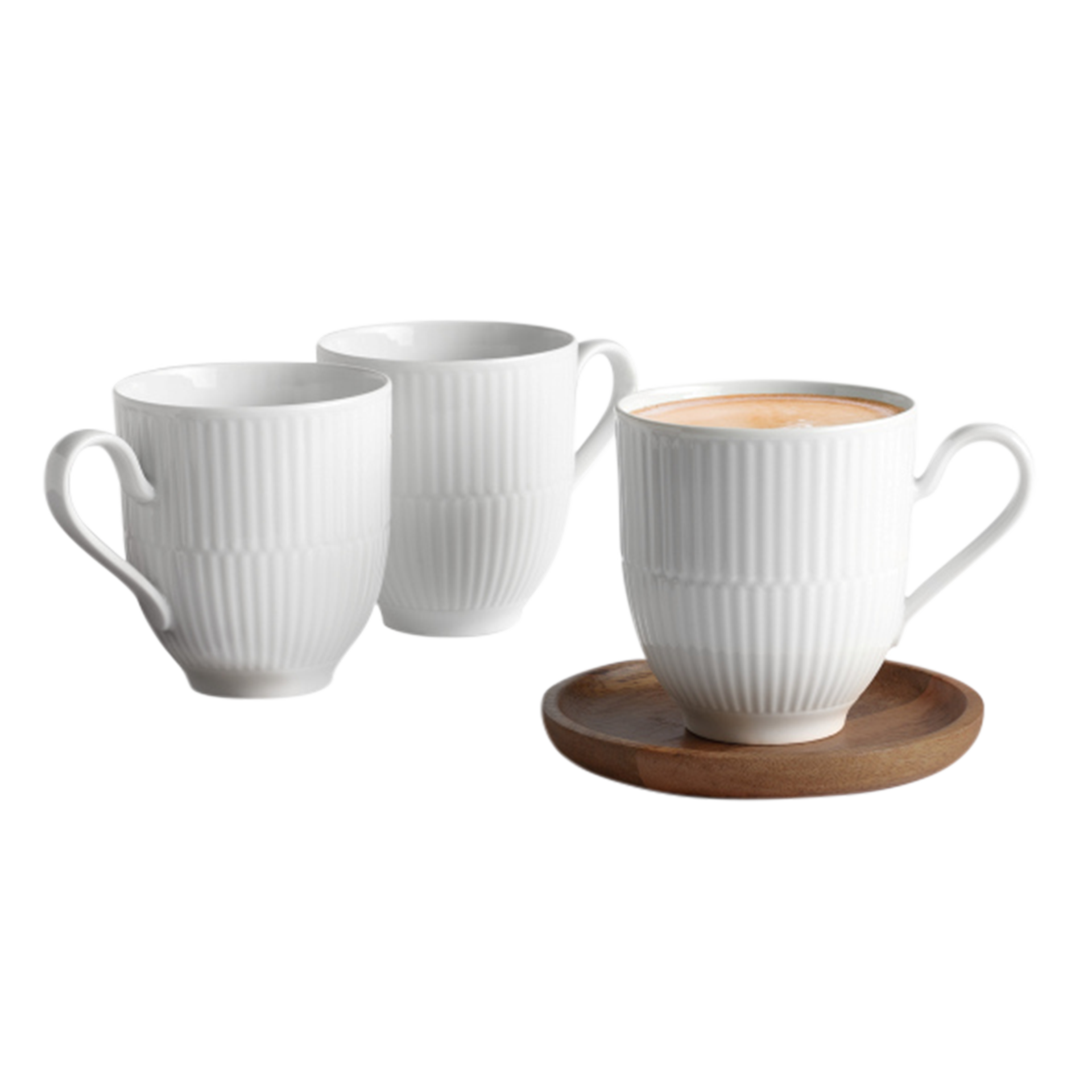 Becher Amina 3-teilig weiss Becher Amina 3-teilig weiss