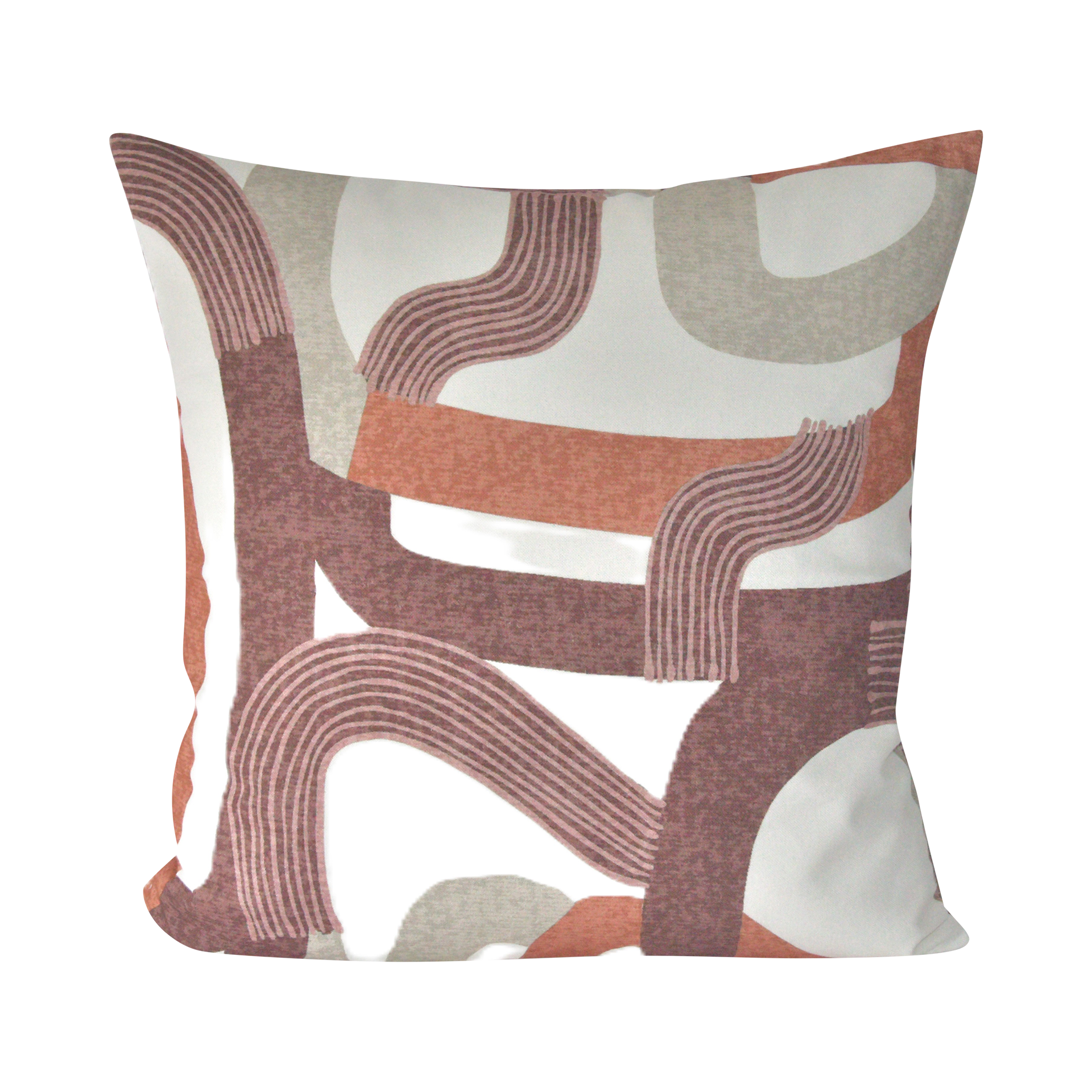 Kissenhülle Zeitlose Grafik Koralle 50x50cm