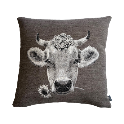 Kissenhülle Moo grey 45x45cm Kissenhülle Moo grey 45x45cm