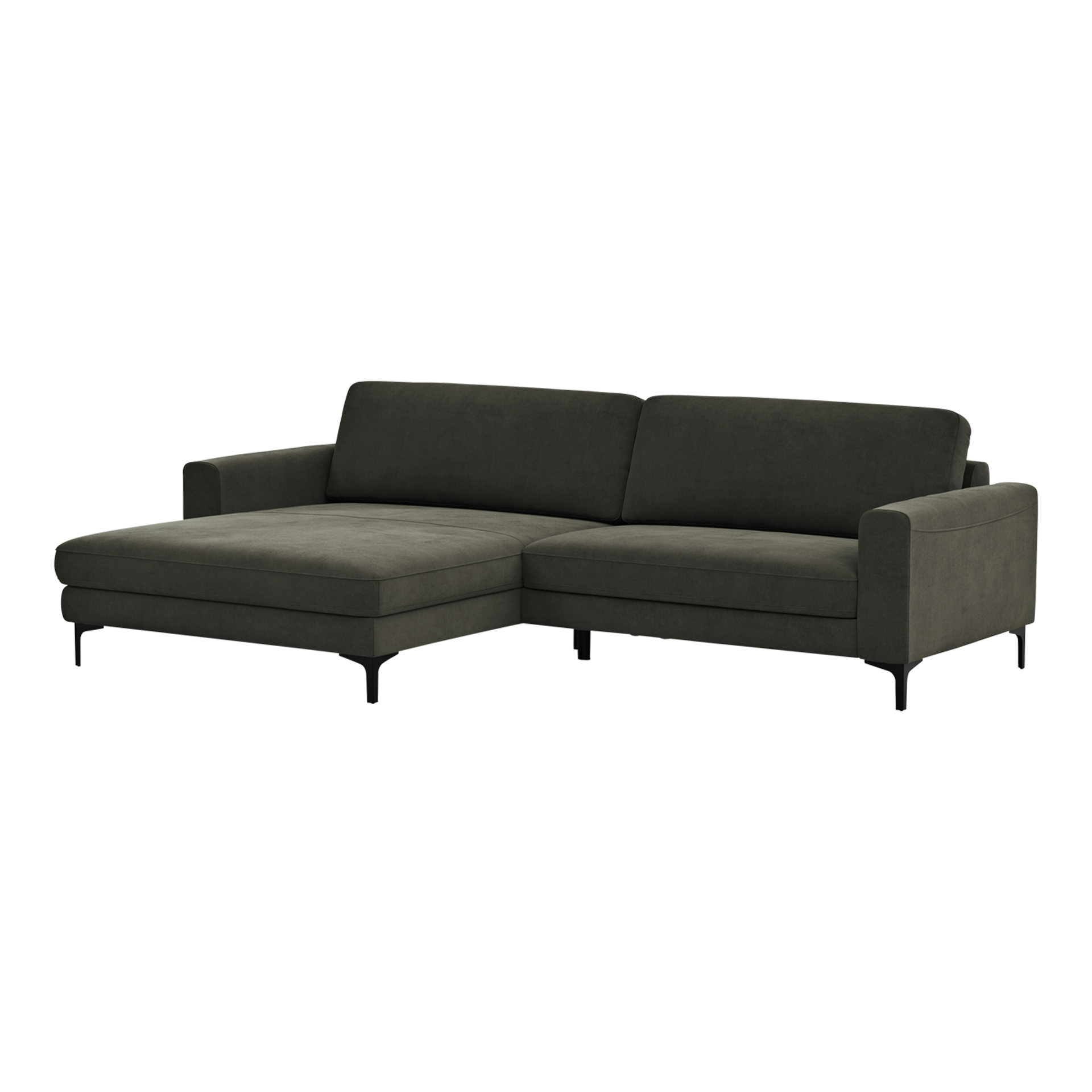 Global wohnen Ecksofa Oviedo Braun langer Schenkel links Global wohnen Ecksofa Oviedo Braun langer Schenkel links