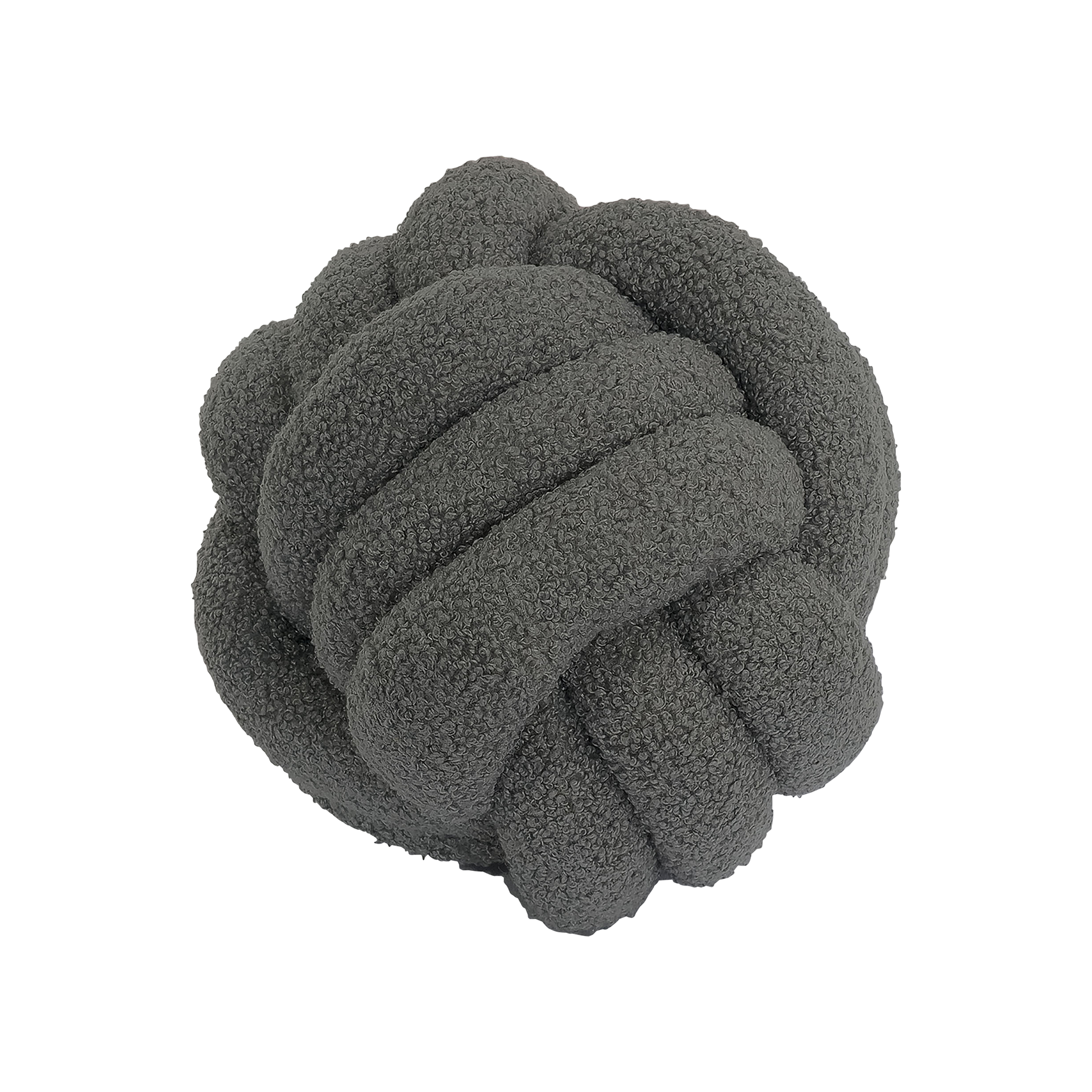 Knotenkissen TeddyStahlgrau 25cm Knotenkissen TeddyStahlgrau 25cm