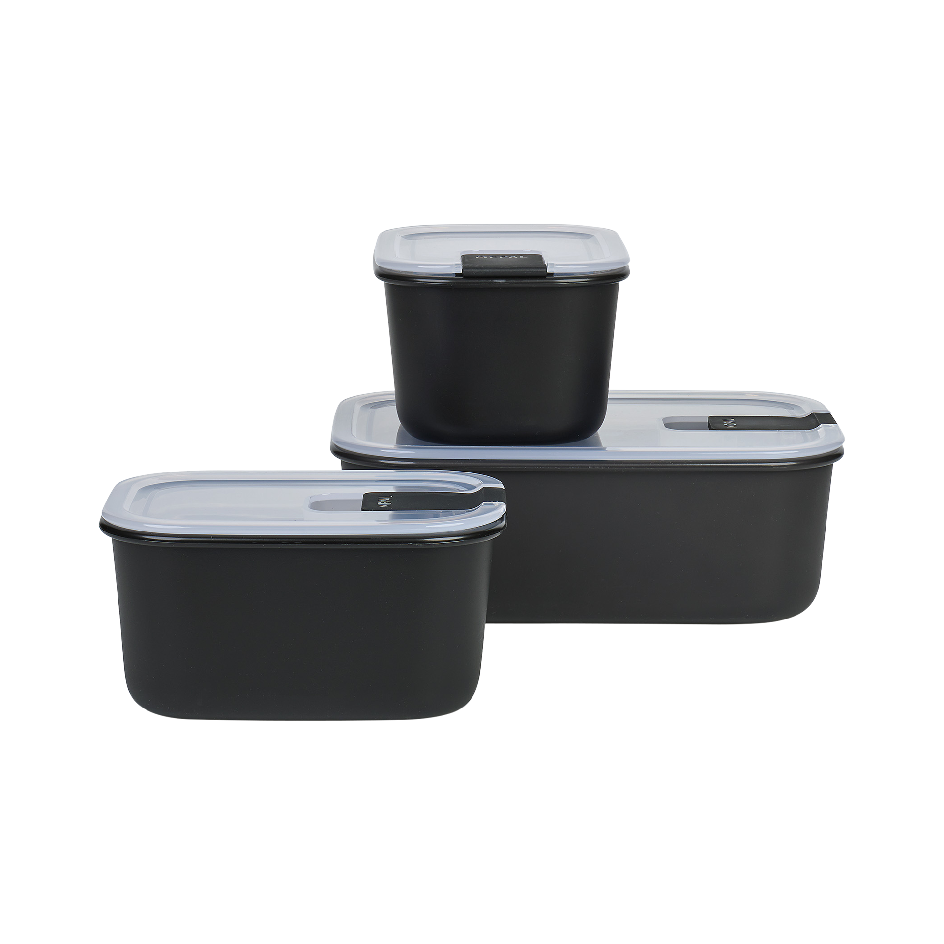 Mepal Frischhaltedosen-Set Easyclip Nordic Black Mepal Frischhaltedosen-Set Easyclip Nordic Black
