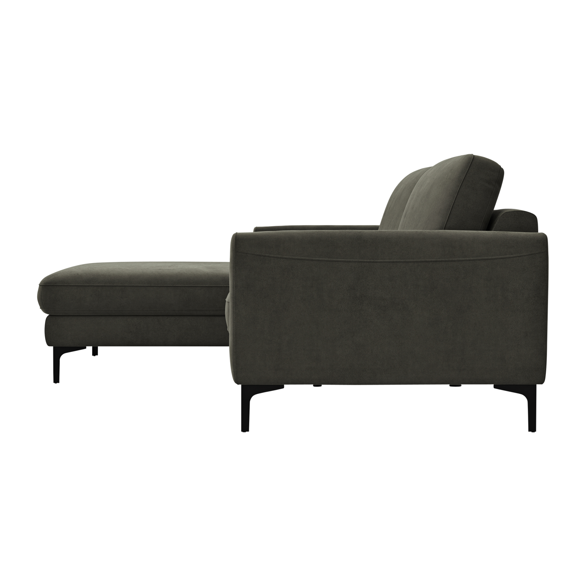 Global wohnen Ecksofa Oviedo Braun langer Schenkel links Global wohnen Ecksofa Oviedo Braun langer Schenkel links