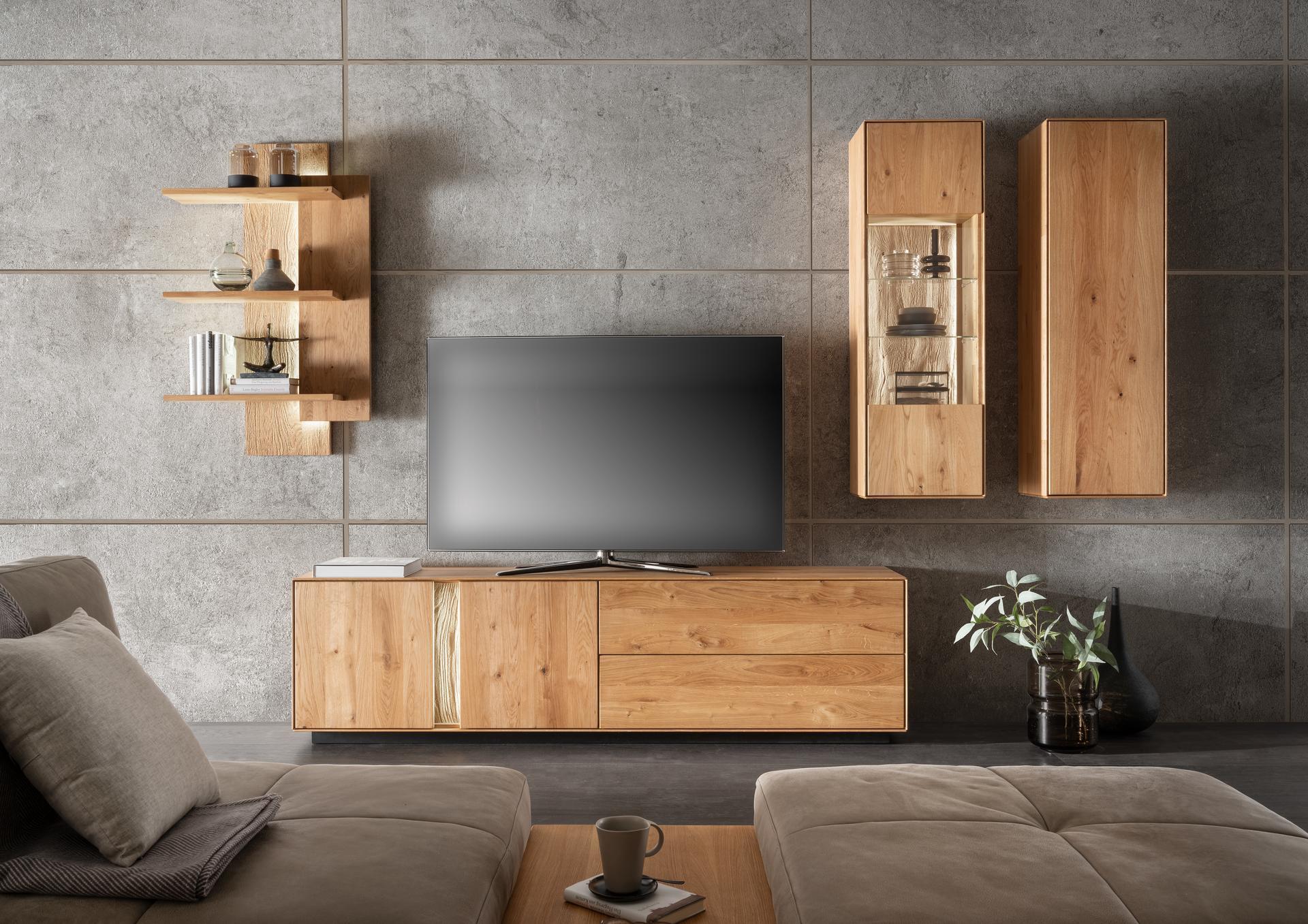 Spilker Wohnwand Lauren Eichefarben Spilker Wohnwand Lauren Eichefarben