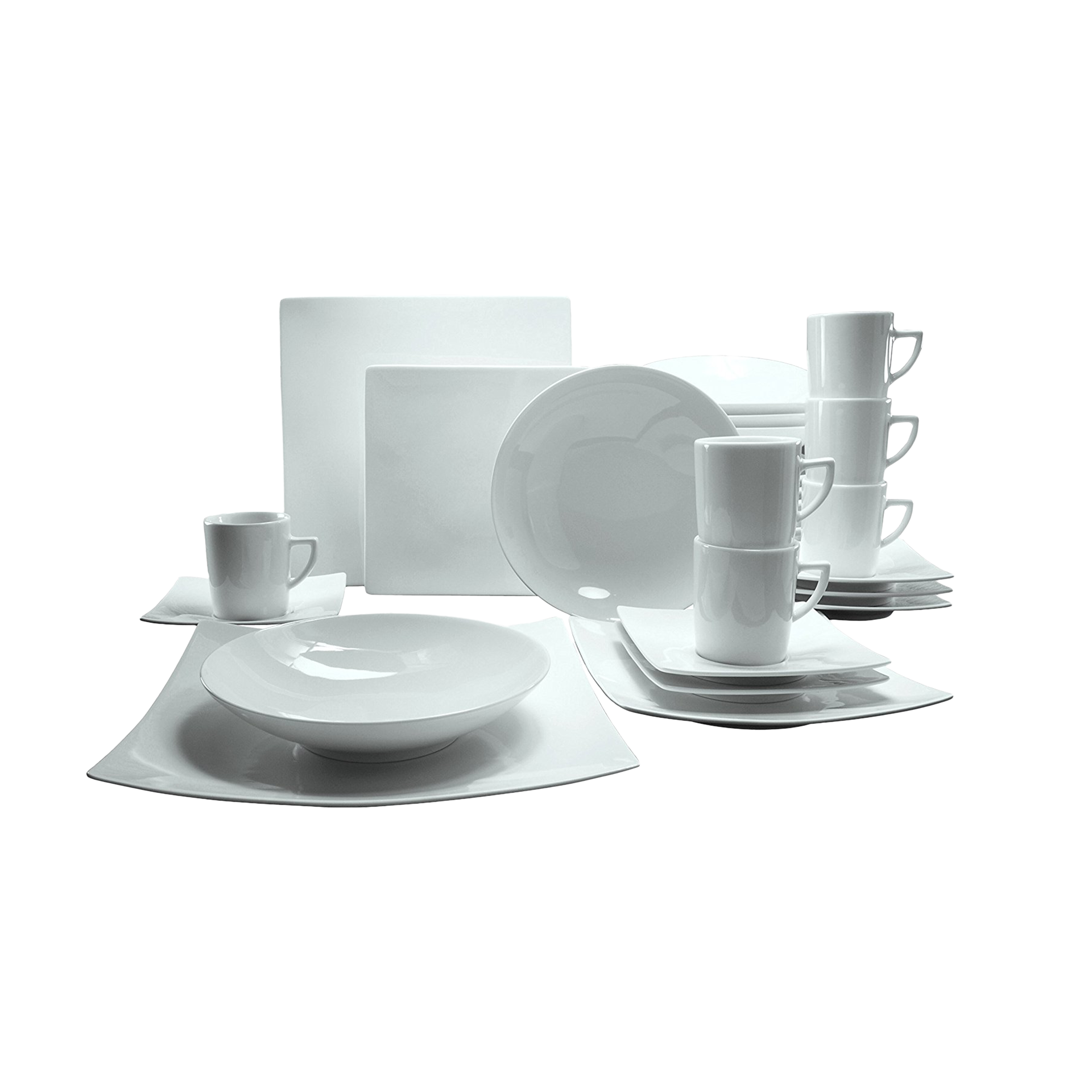 Geschirr-Set New Elegance 30-teilig Weiß Geschirr-Set New Elegance 30-teilig Weiß
