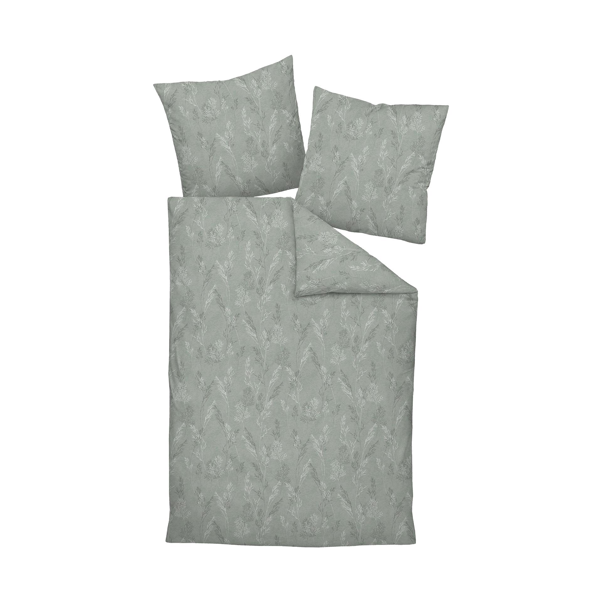 Jersey Bettwäsche CARMEN S rauchgrün 135x200cm Jersey Bettwäsche CARMEN S rauchgrün 135x200cm