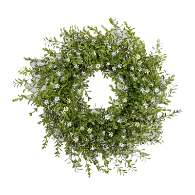 Kunstpflanze Blütenkranz Cream