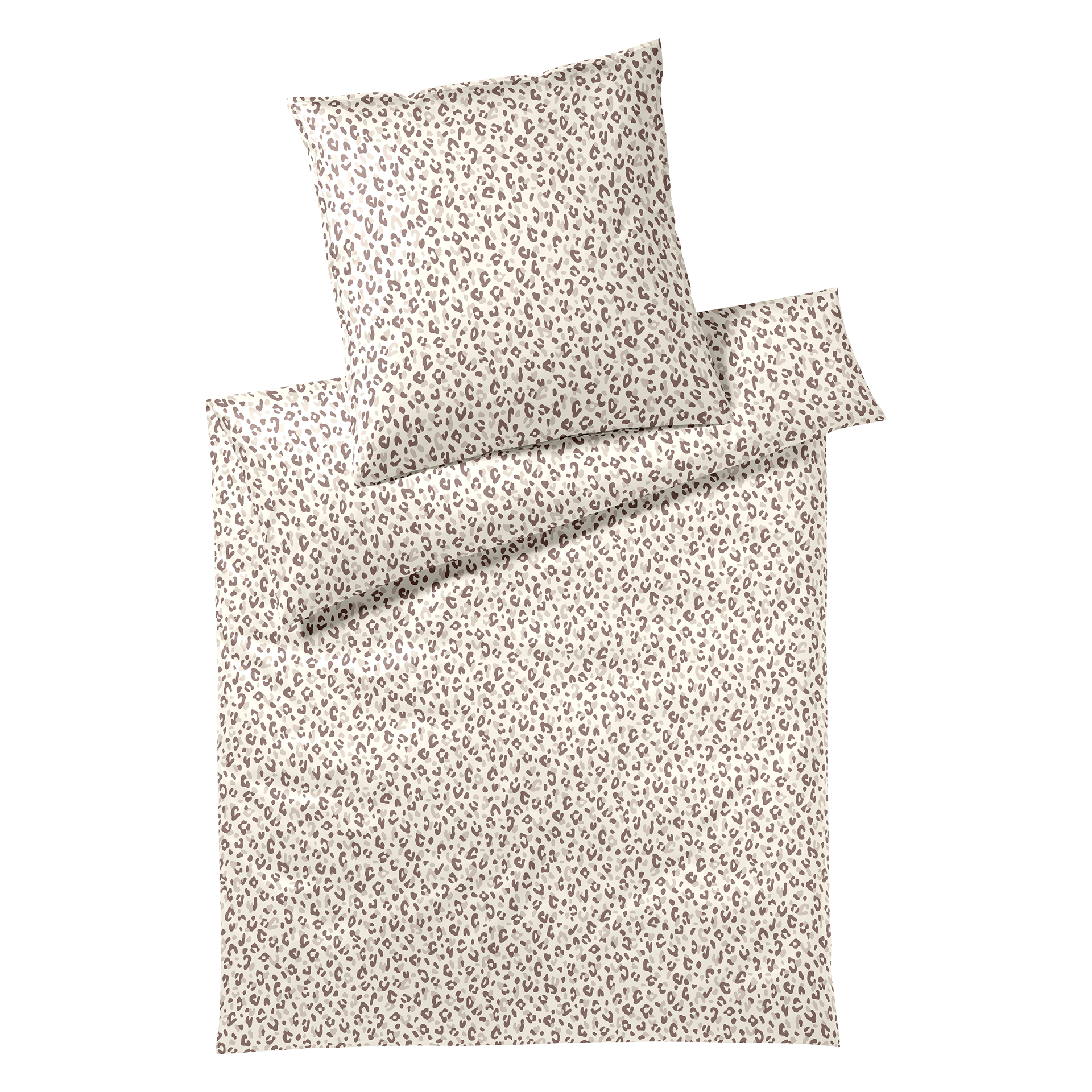 Satin Bettwäsche Leolook Savanne 135x200cm