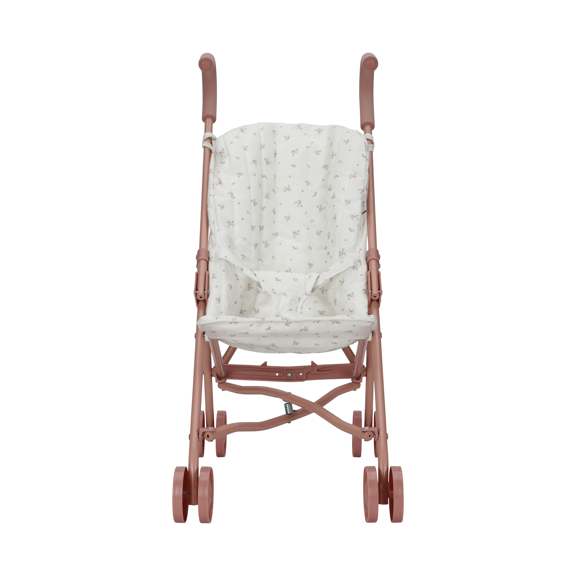 Puppenbuggy aus Metall rosa
