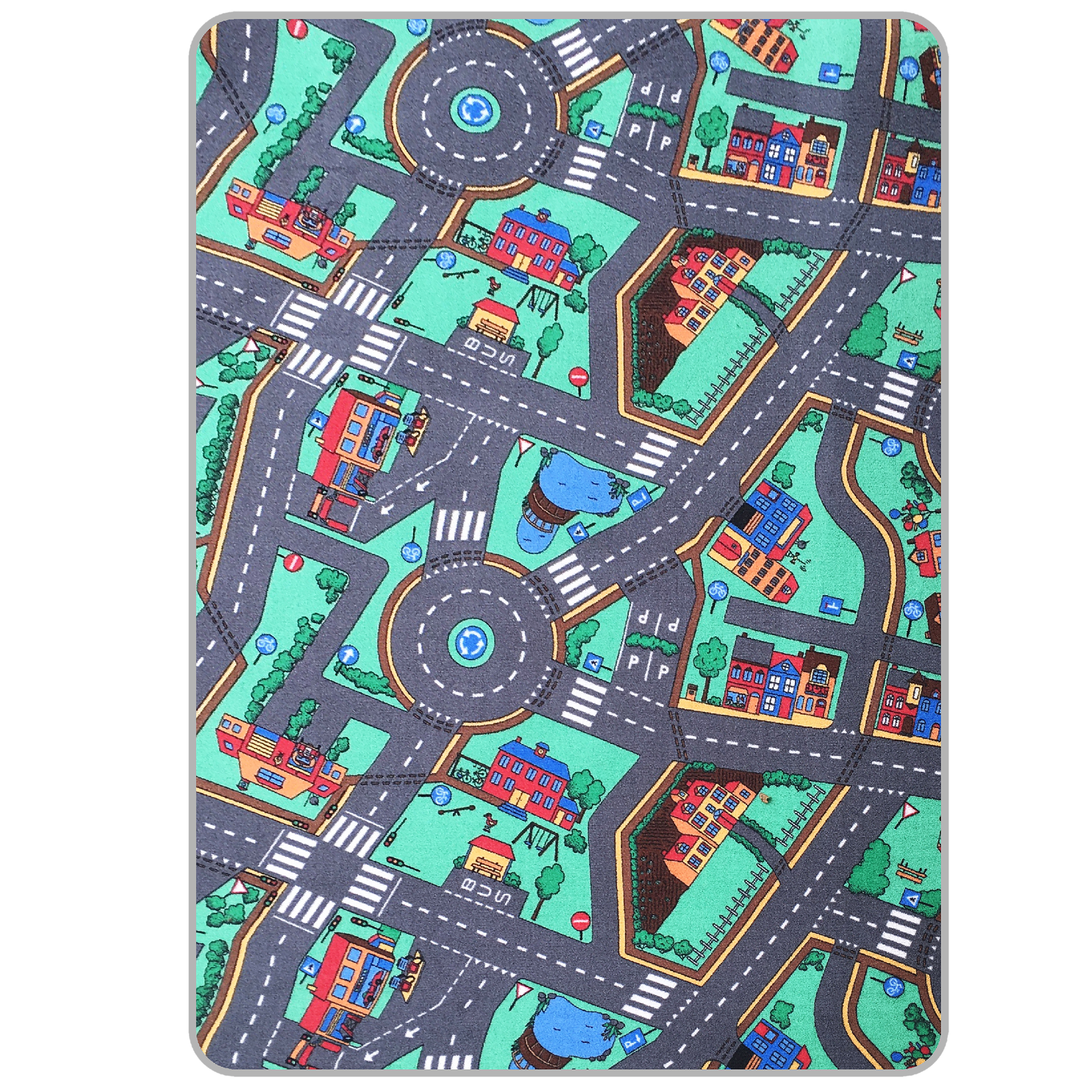 Kinderteppich City 140x200cm Multicolor