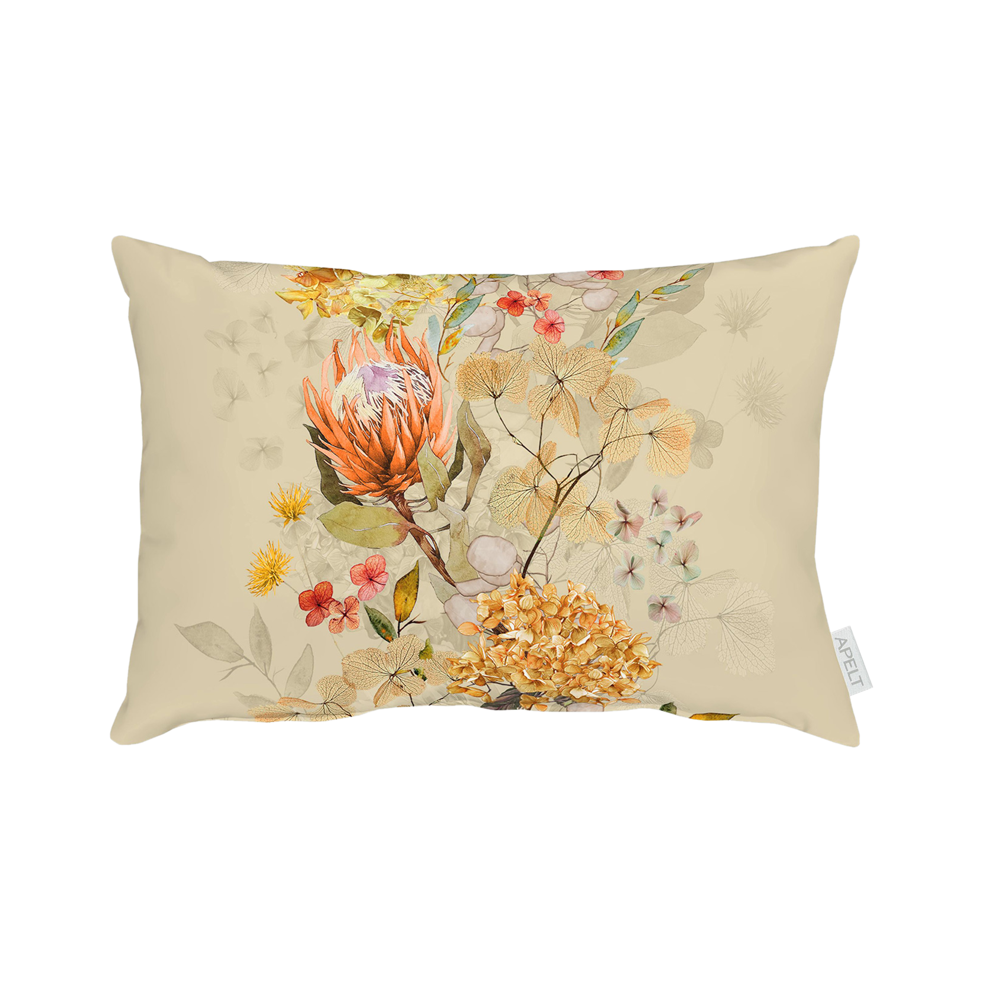 Kissen Herbstblüten Beige 35x50cm Kissen Herbstblüten Beige 35x50cm