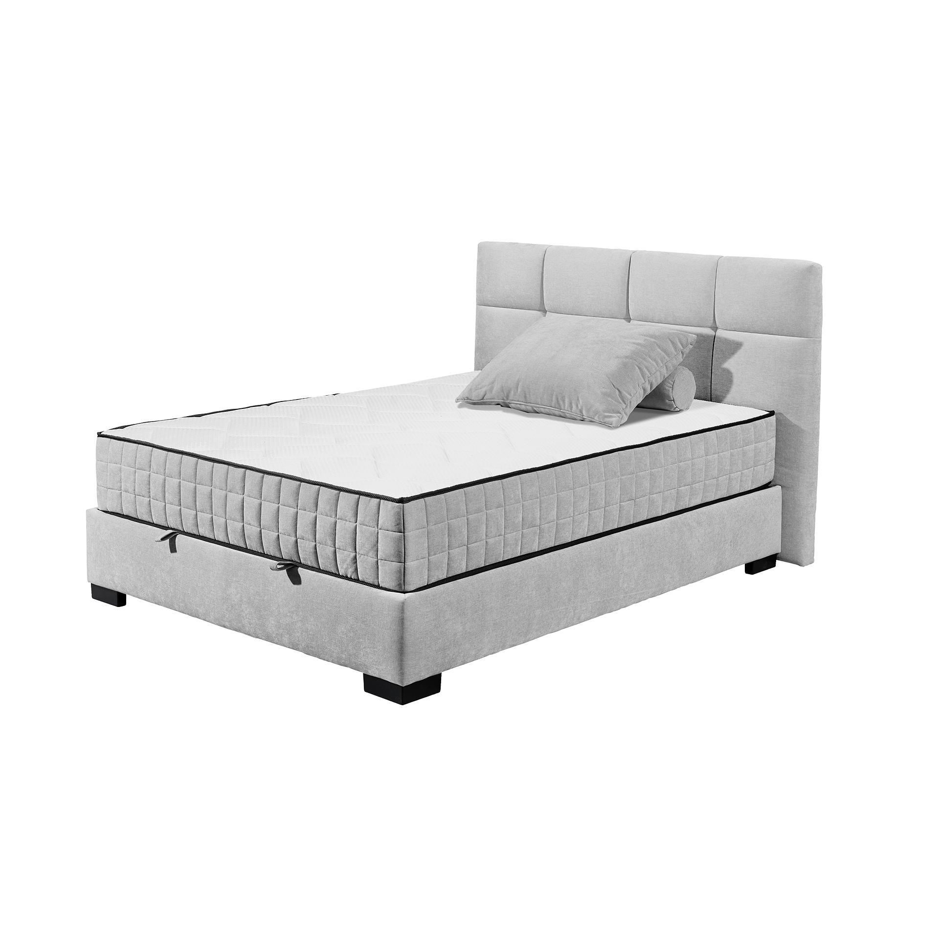 Boxbett Nago A Silber 120x200 cm Liegefläche H2 - mittelfest, bis ca. 80 kg Boxbett Nago A Silber 120x200 cm Liegefläche H2 - mittelfest, bis ca. 80 kg