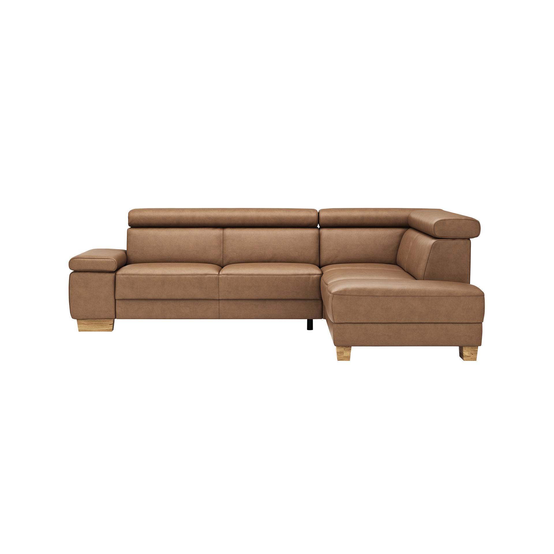 Natura Ecksofa Philadelphia Braun Ottomane rechts Natura Ecksofa Philadelphia Braun Ottomane rechts