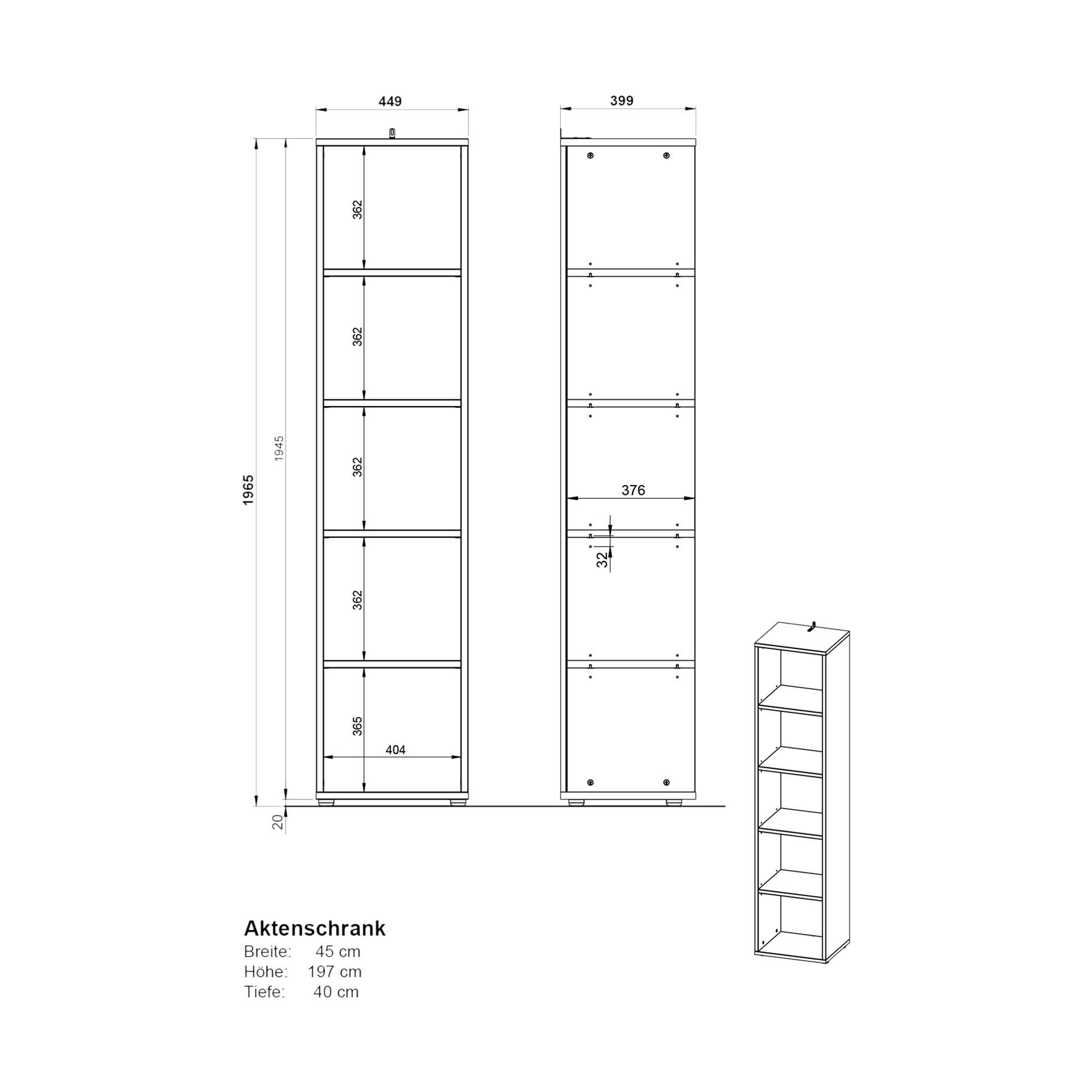 Regal Linea Anthrazit Regal Linea Anthrazit