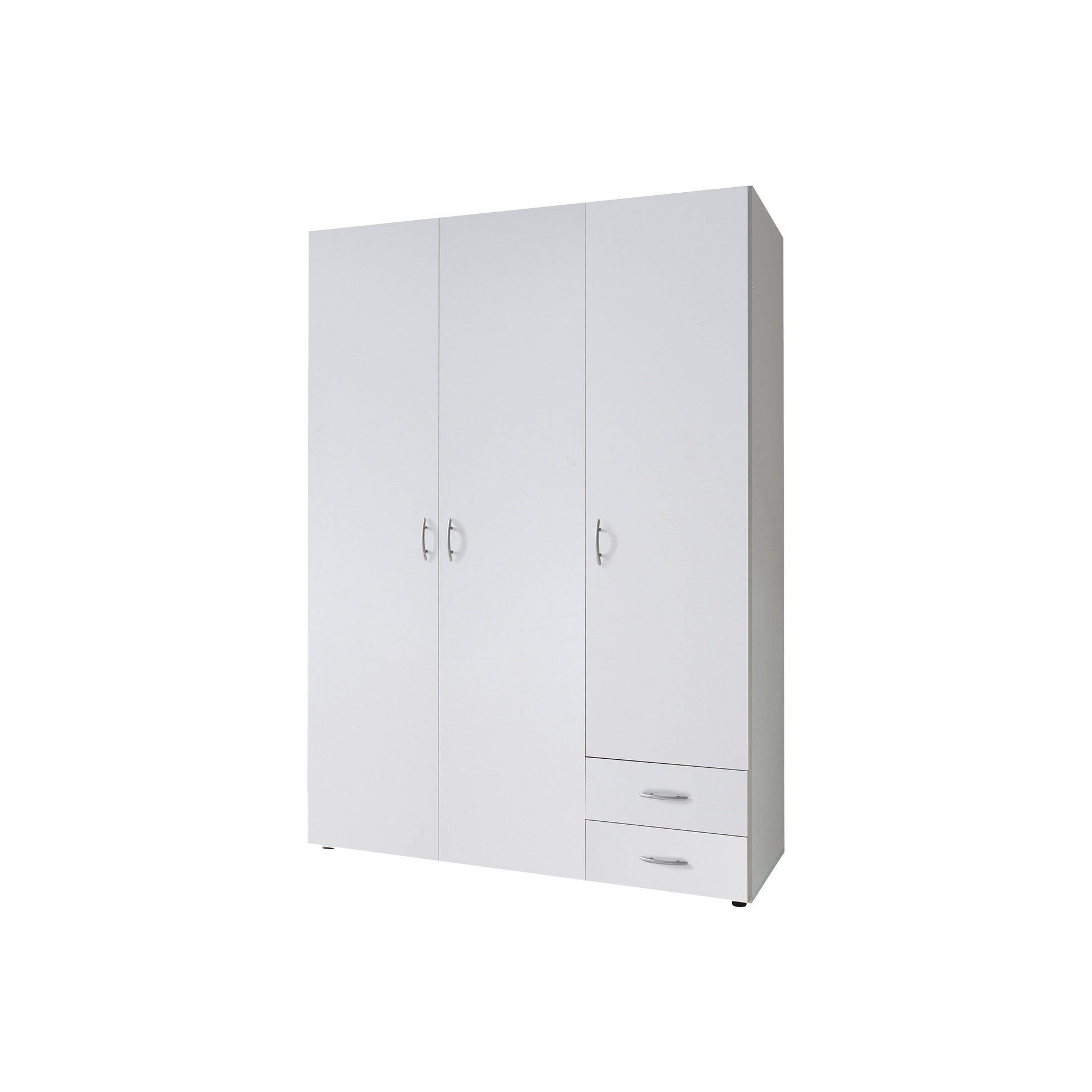 Drehtürenschrank Base3 3-türig Weiß 52*120*176 Drehtürenschrank Base3 3-türig Weiß 52*120*176