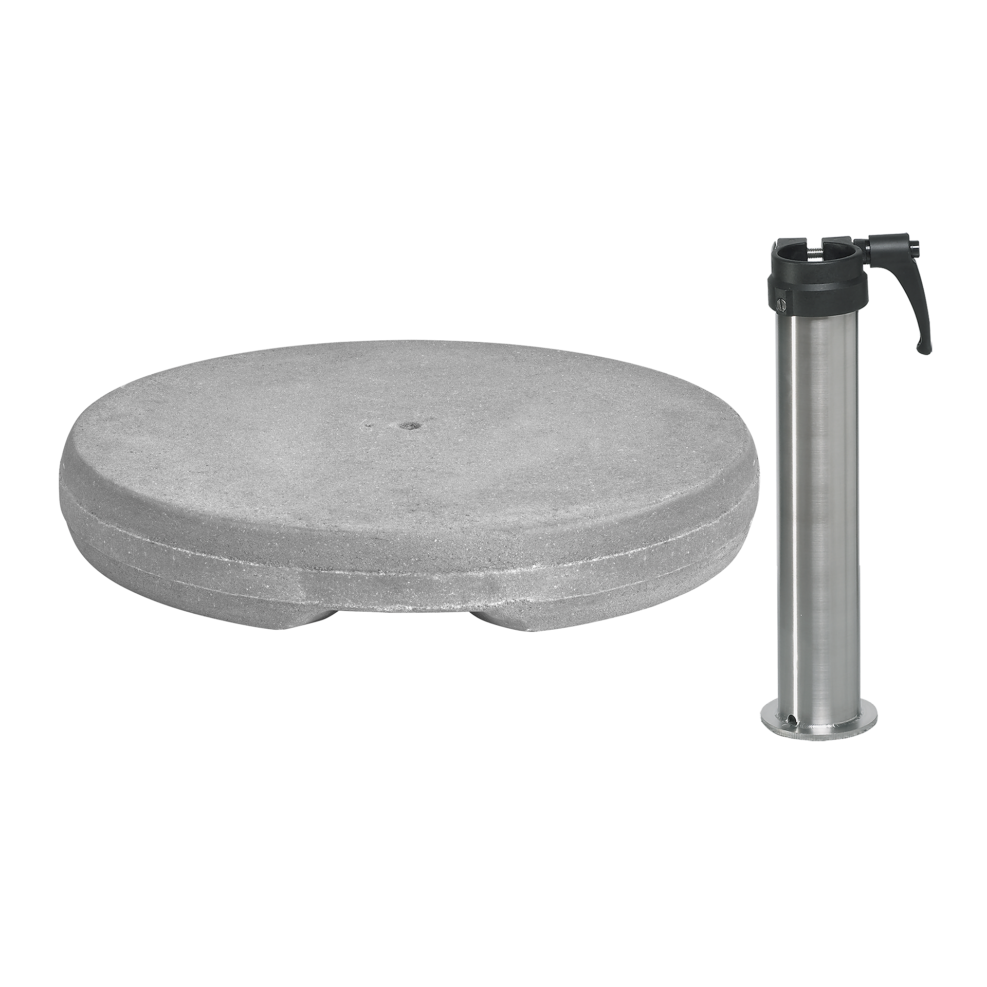 Glatz Sonnenschirmständer 2-teilig Z Beton 30 kg mit Standrohr Grau Glatz Sonnenschirmständer 2-teilig Z Beton 30 kg mit Standrohr Grau