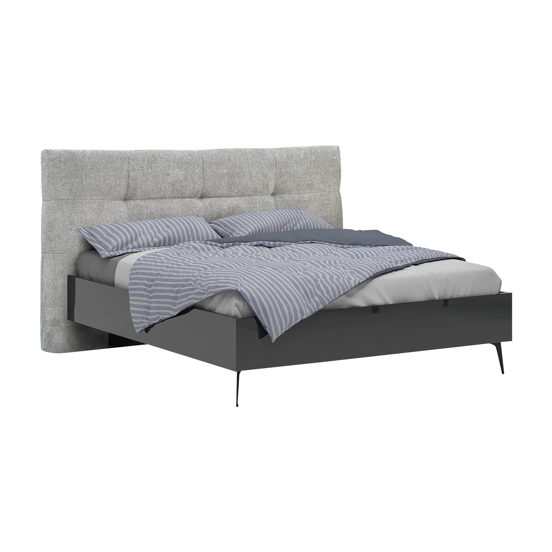 Inovationi Bett Amelie 180x200 cm Anthrazit 224*206*125 Inovationi Bett Amelie 180x200 cm Anthrazit 224*206*125