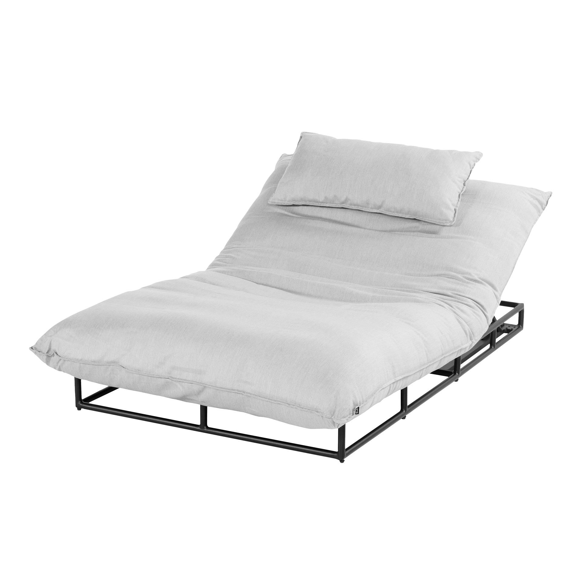 Hartman Gartenliege Emma Sunbrella Gestell Black Bezug Marble
