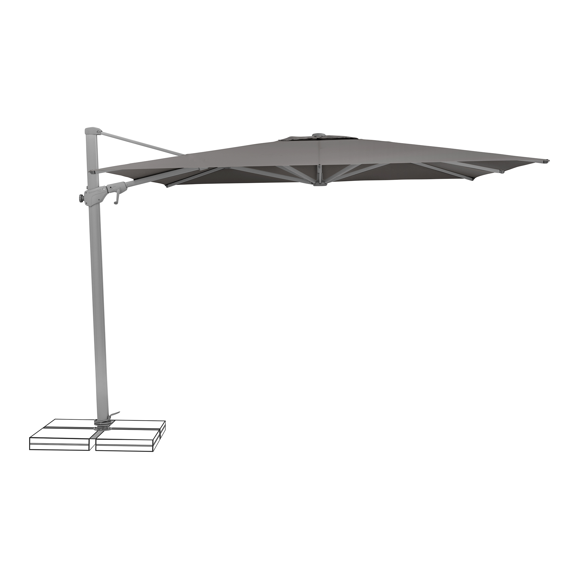 Suncomfort by Glatz Sonnenschirm Varioflex Grau 300x300 Suncomfort by Glatz Sonnenschirm Varioflex Grau 300x300
