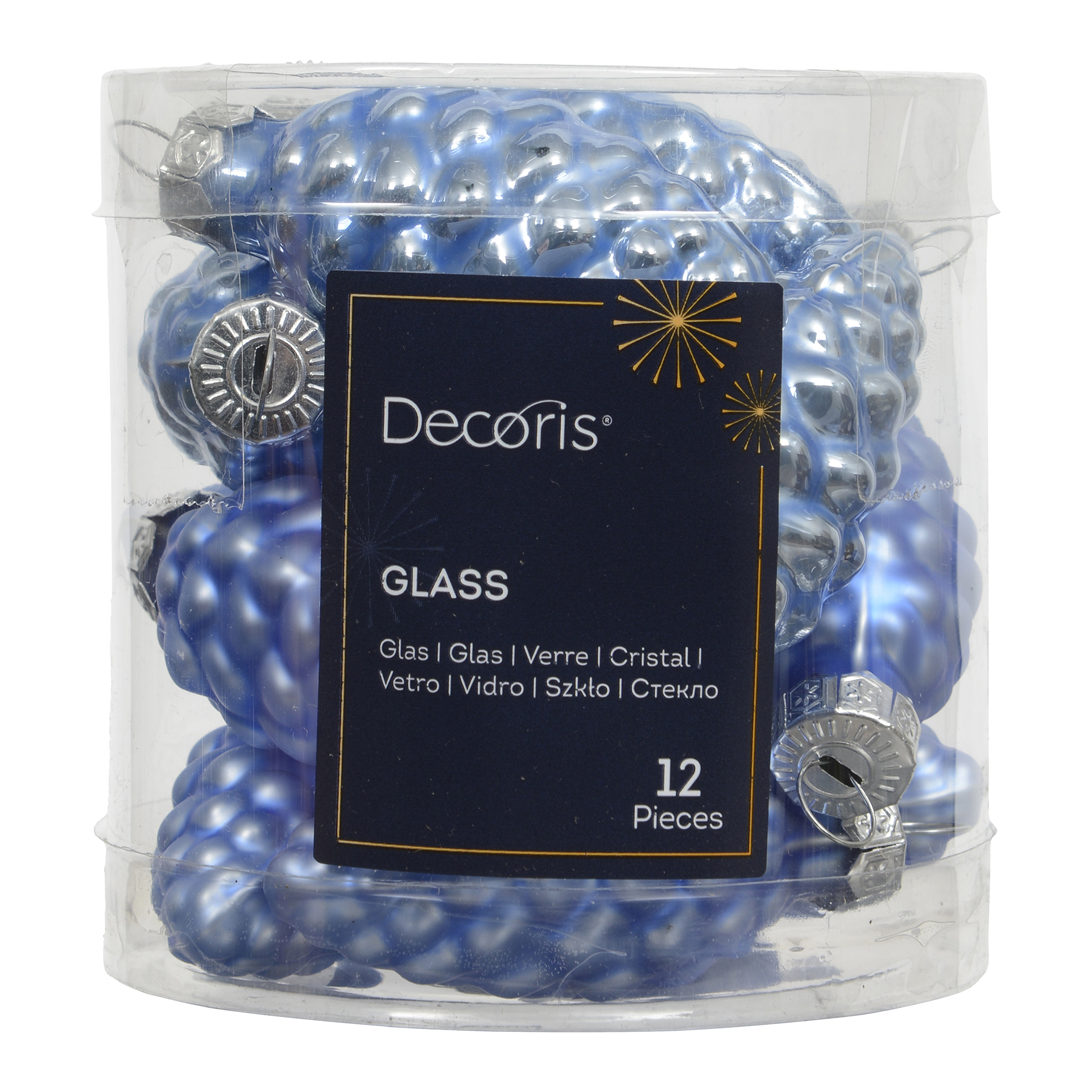 Weihnachtskugeln Ice World sky blue