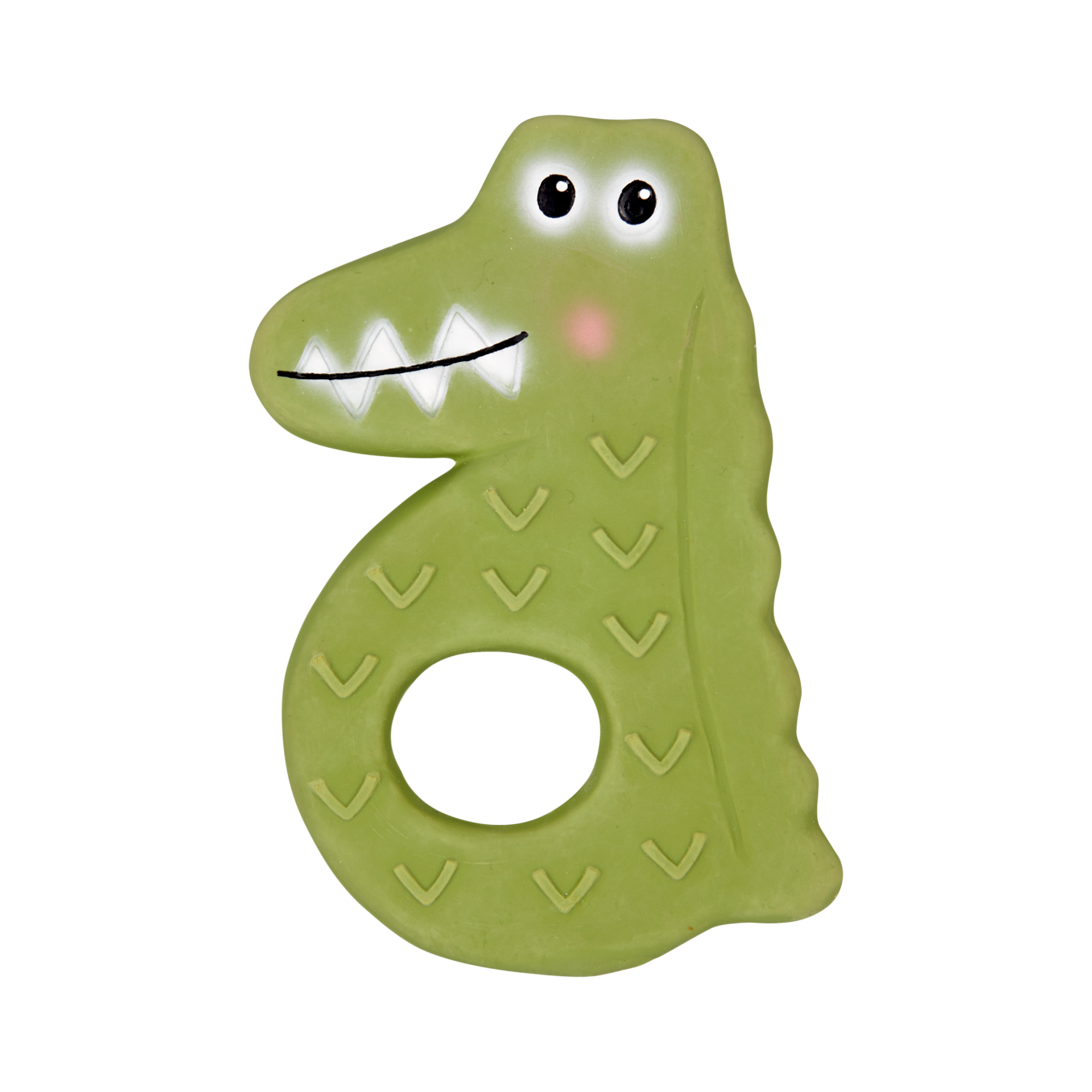 Beißring Little Wonder Naturkautschuk Kroko Grün