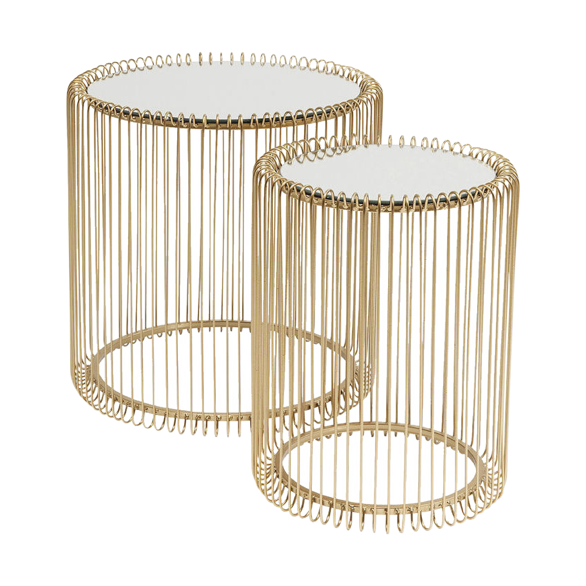 Kare Couchtisch-Set Wire Gold