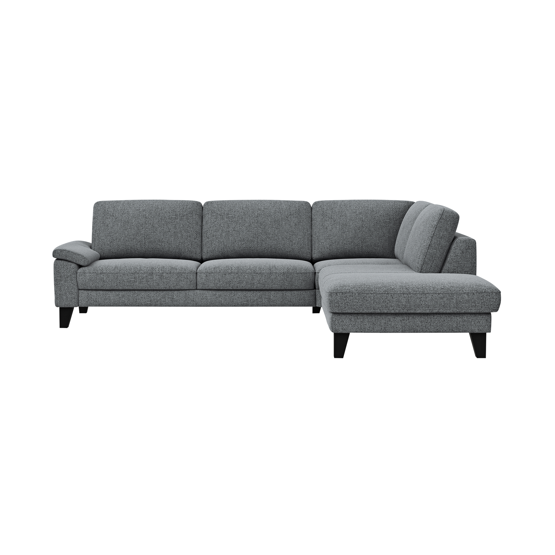 Global wohnen Ecksofa Oviedo Grau langer Schenkel rechts Global wohnen Ecksofa Oviedo Grau langer Schenkel rechts