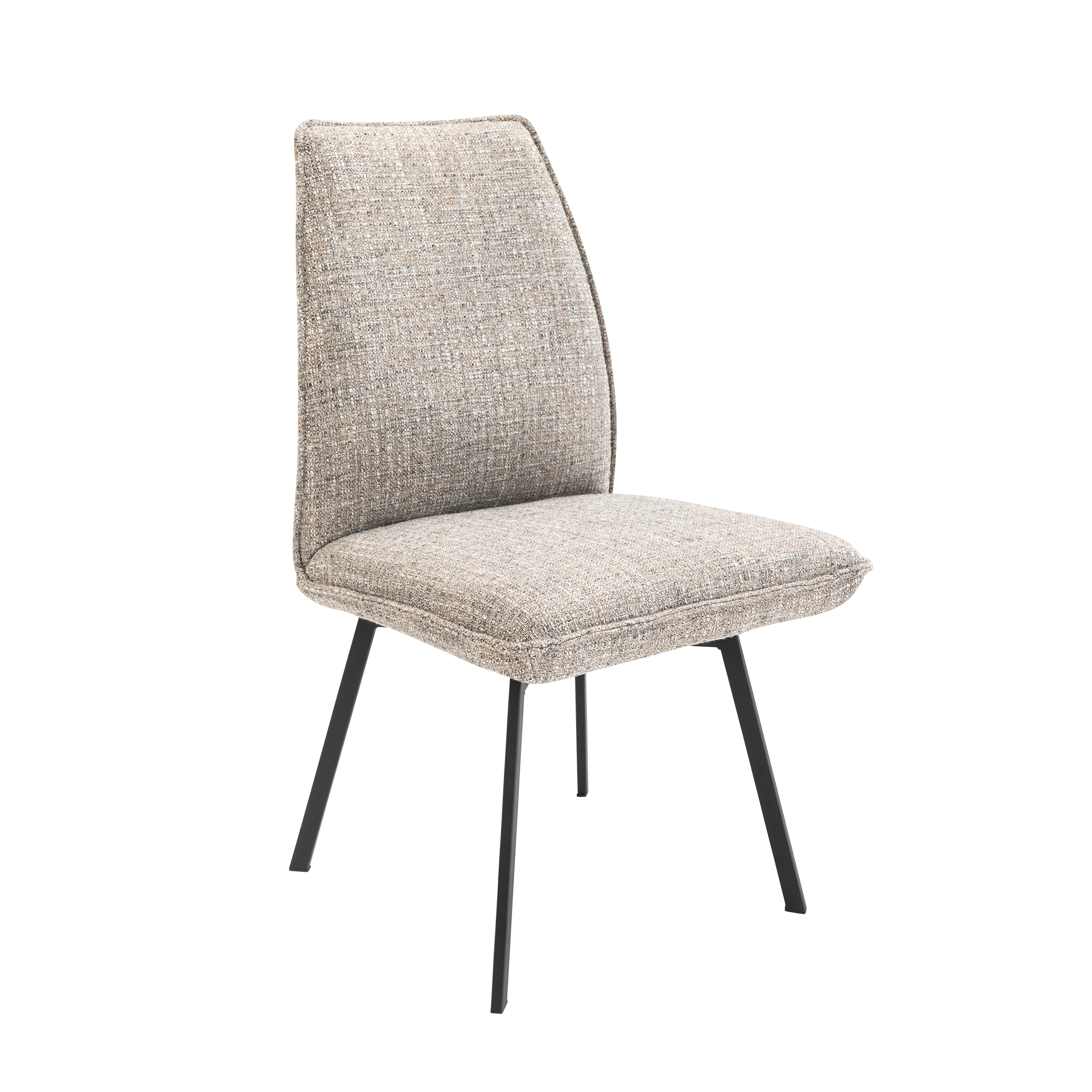 Flexmaster Stuhl Calabano Bezug Stoff Chronotex Liver Beige/Schwarz Meliert Gestell Metallgestell Schwarz mit Schwenkfunktion