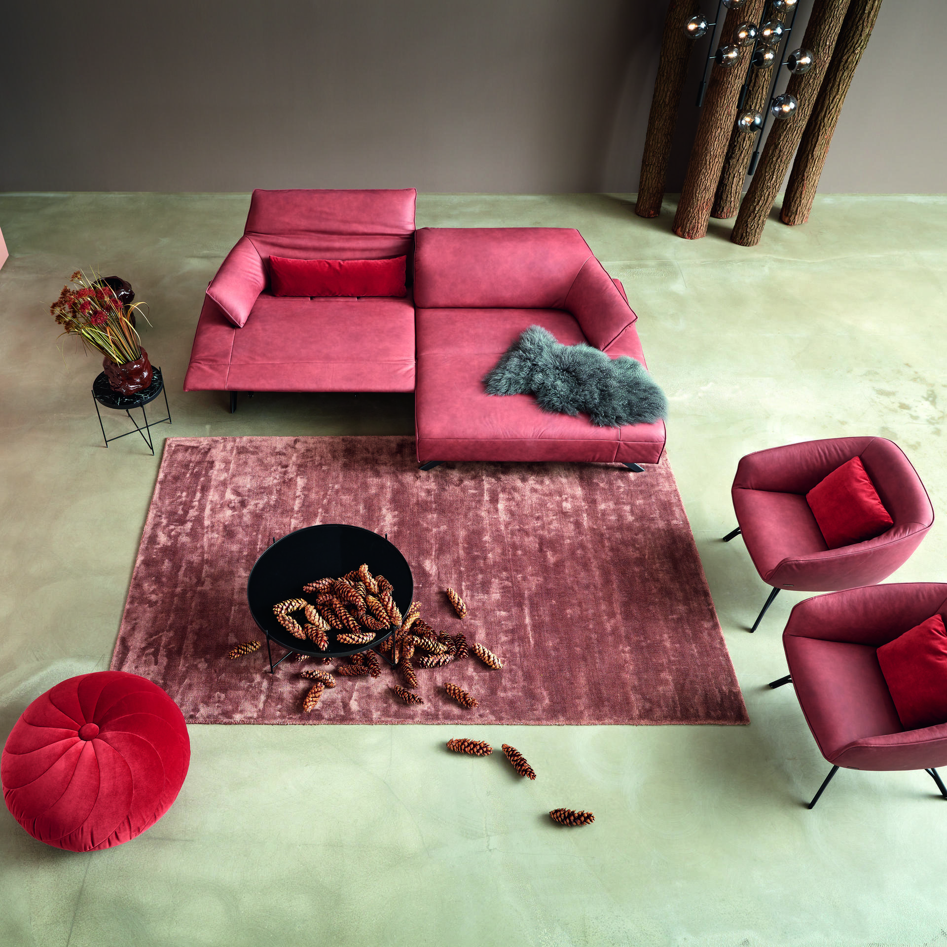 Himolla Ecksofa 1052 Rosa Himolla Ecksofa 1052 Rosa