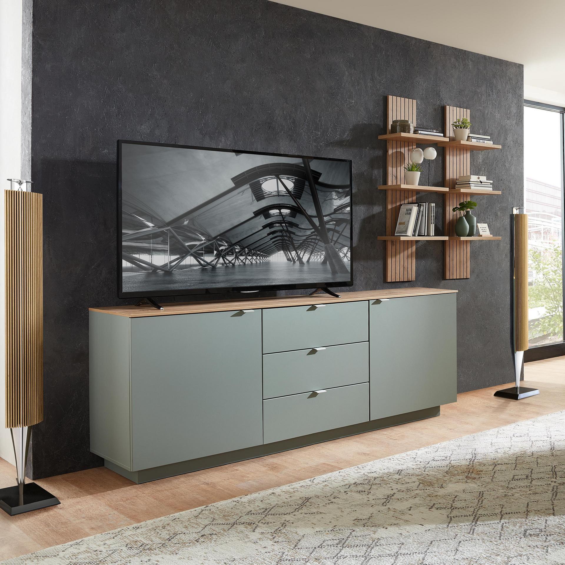 Wohnwand Core 3-teilig Grün 44*230*200 Wohnwand Core 3-teilig Grün 44*230*200