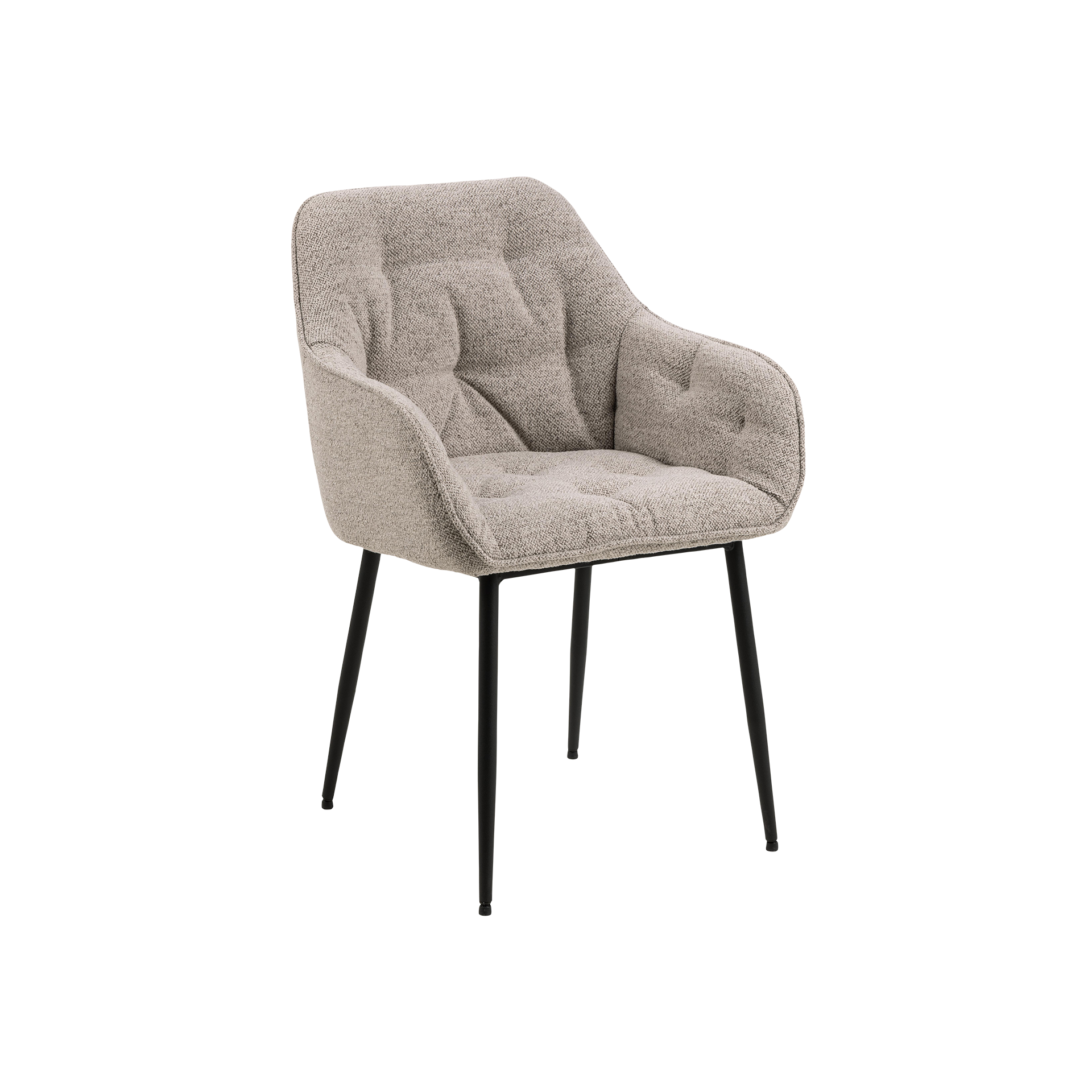 Armlehnstuhl Brooke Bezug Monza Beige Gestell Schwarz Armlehnstuhl Brooke Bezug Monza Beige Gestell Schwarz