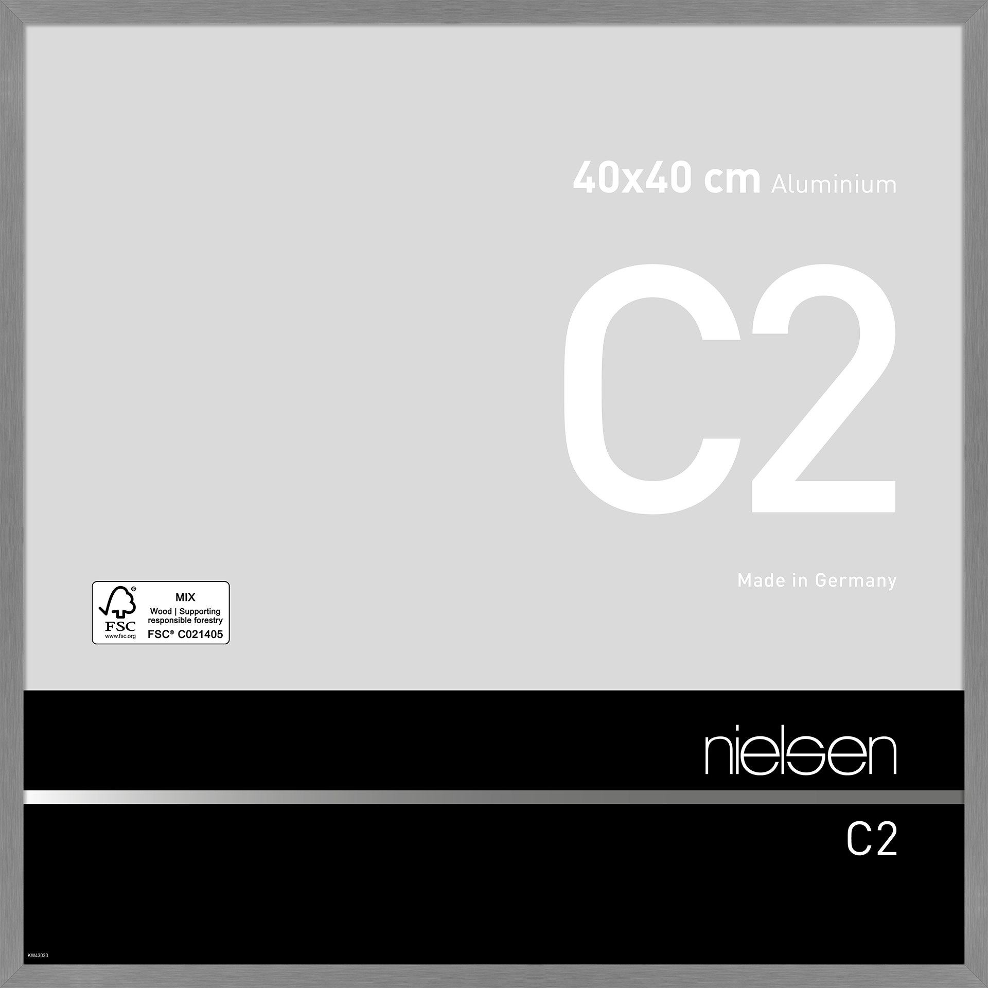 Bilderrahmen C2 Grau Stucktur matt