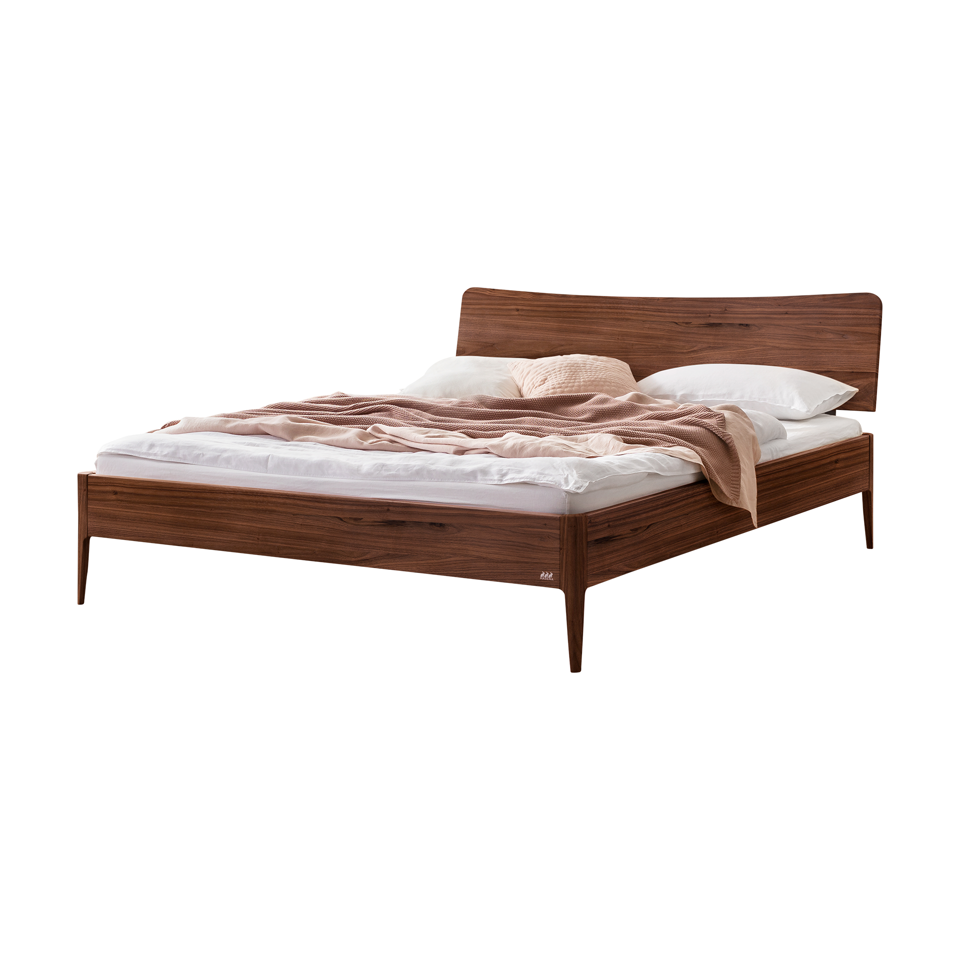 HASENA Bett Spezia Gestell Nussbaum massiv 140x200 cm HASENA Bett Spezia Gestell Nussbaum massiv 140x200 cm