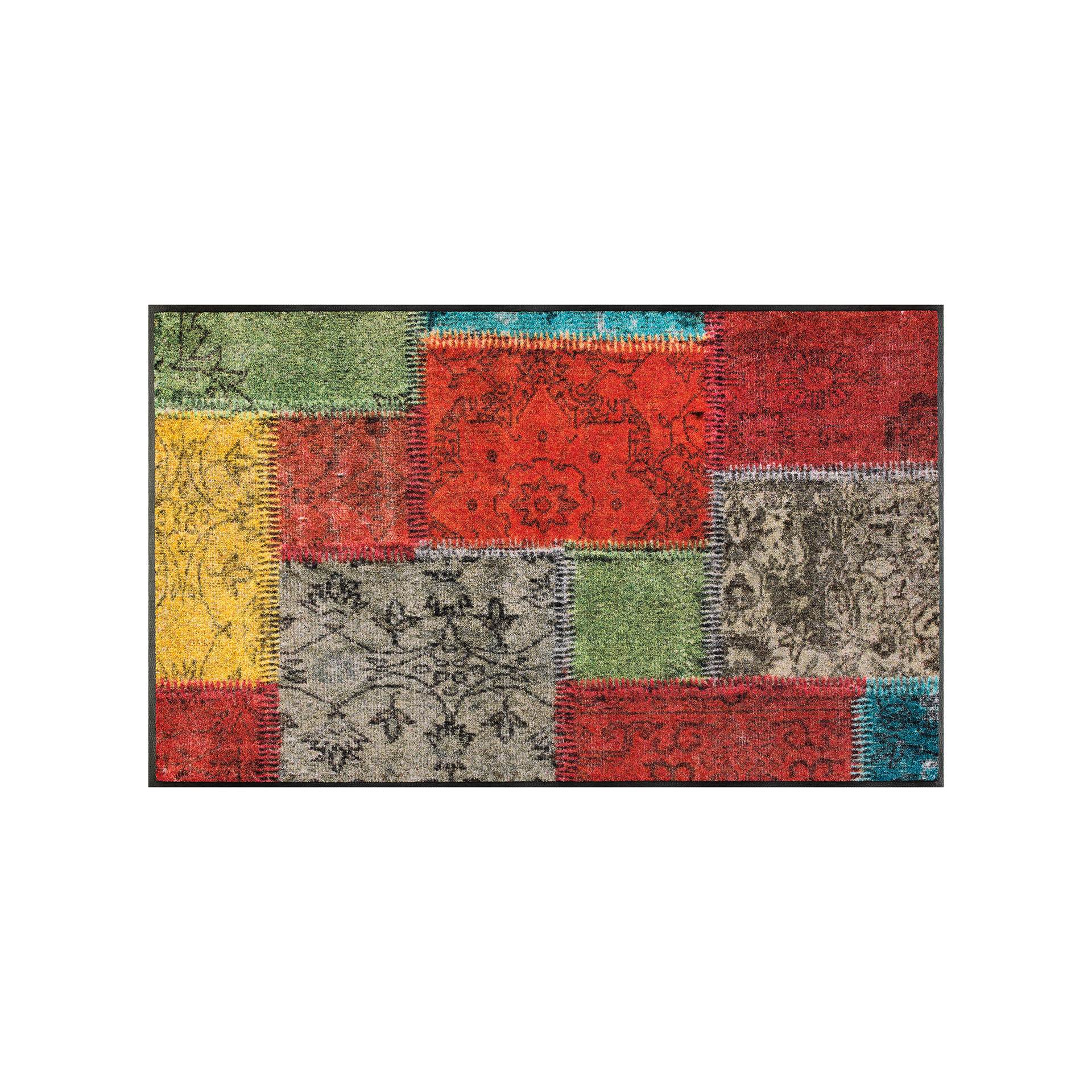 Fußmatte Vintage Patches 75x120 Bunt