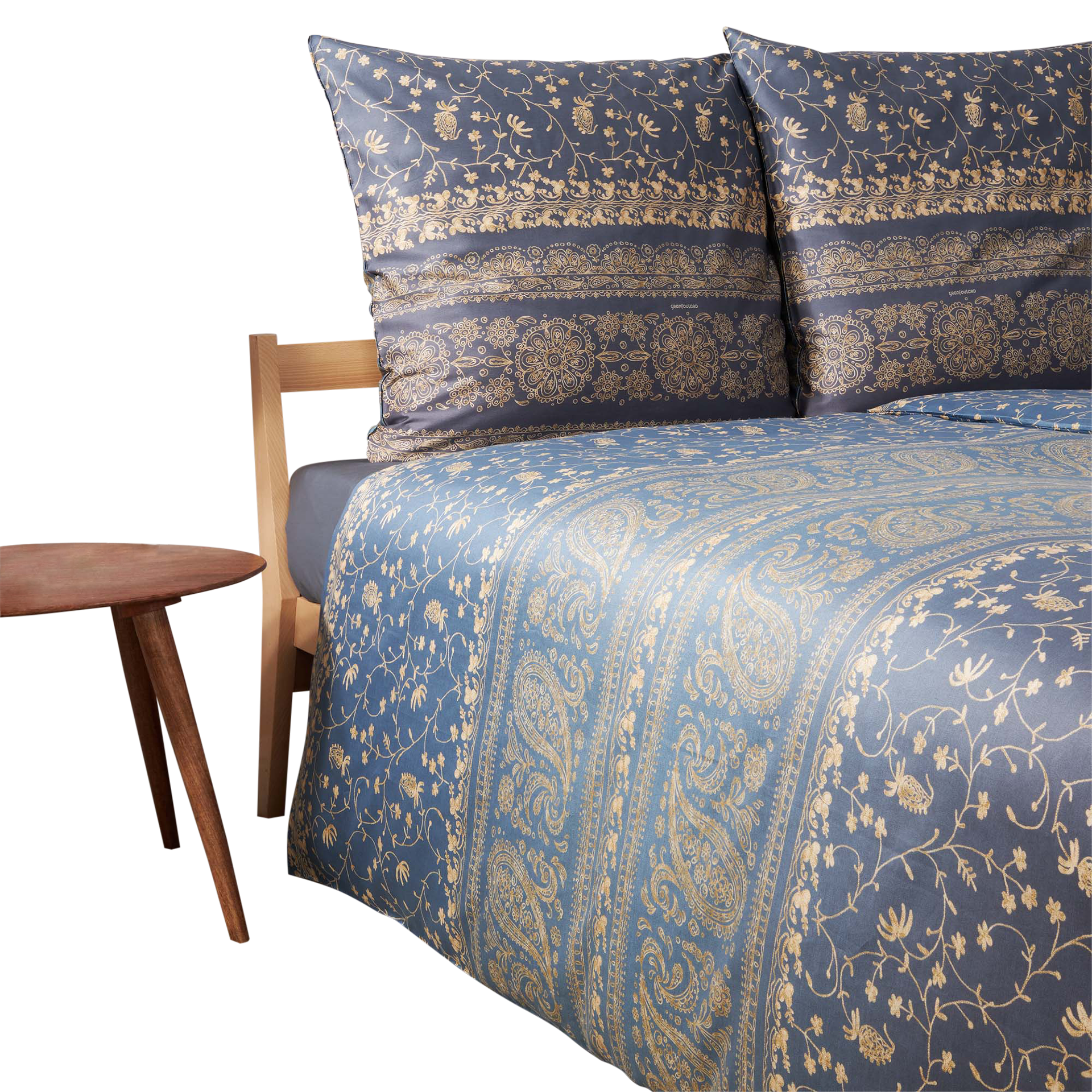 Satin Bettwäsche Brenta Blau 135x200cm Satin Bettwäsche Brenta Blau 135x200cm