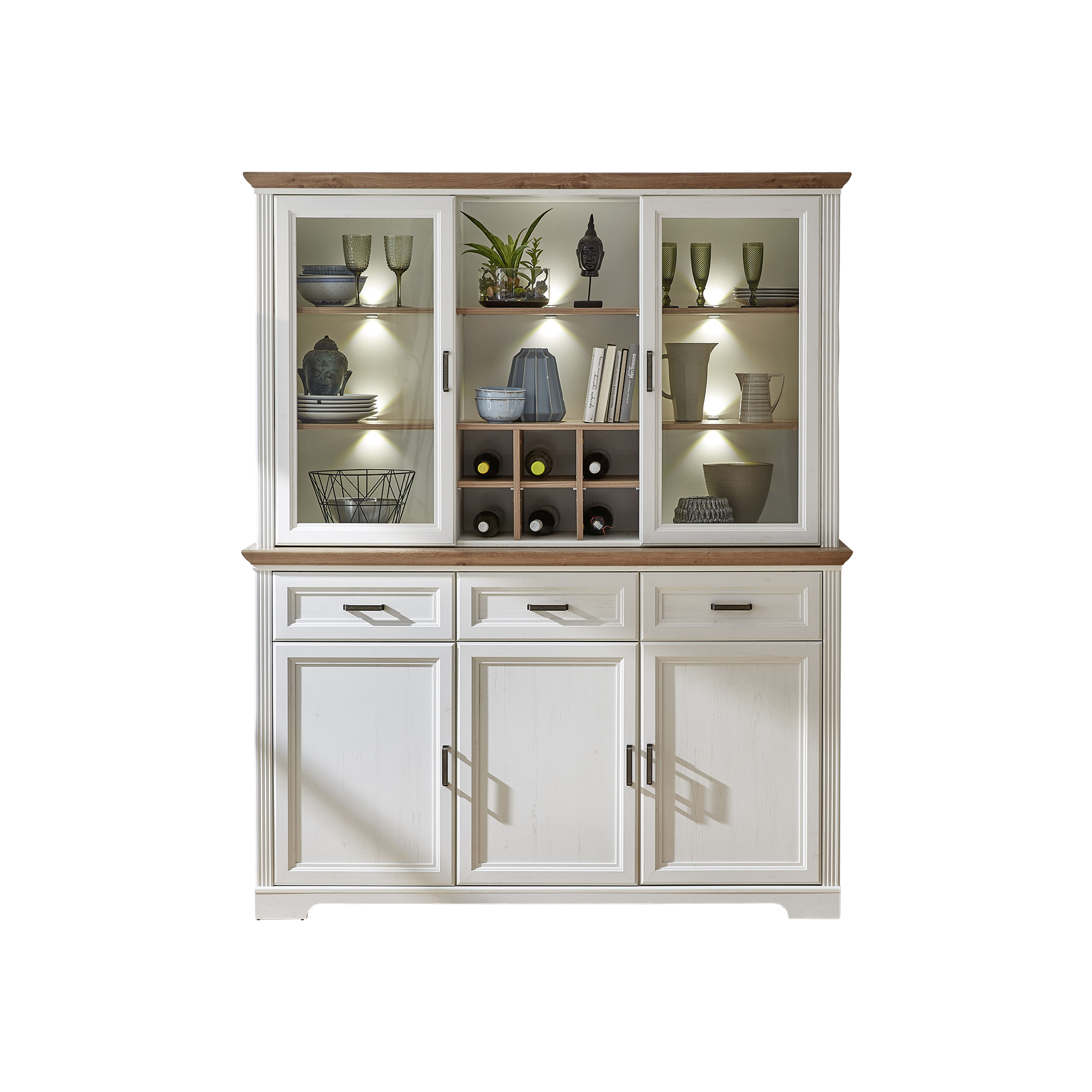 Novofurn Highboard Imbria Weiß 48*166*205